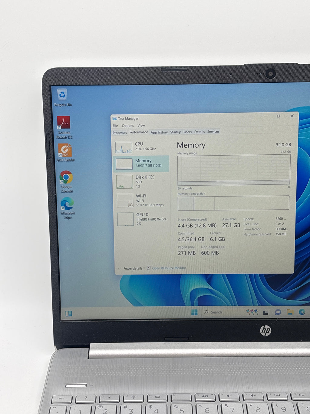 HP 15-dy2795wm i5-1135G7 32GB RAM 1TB SSD