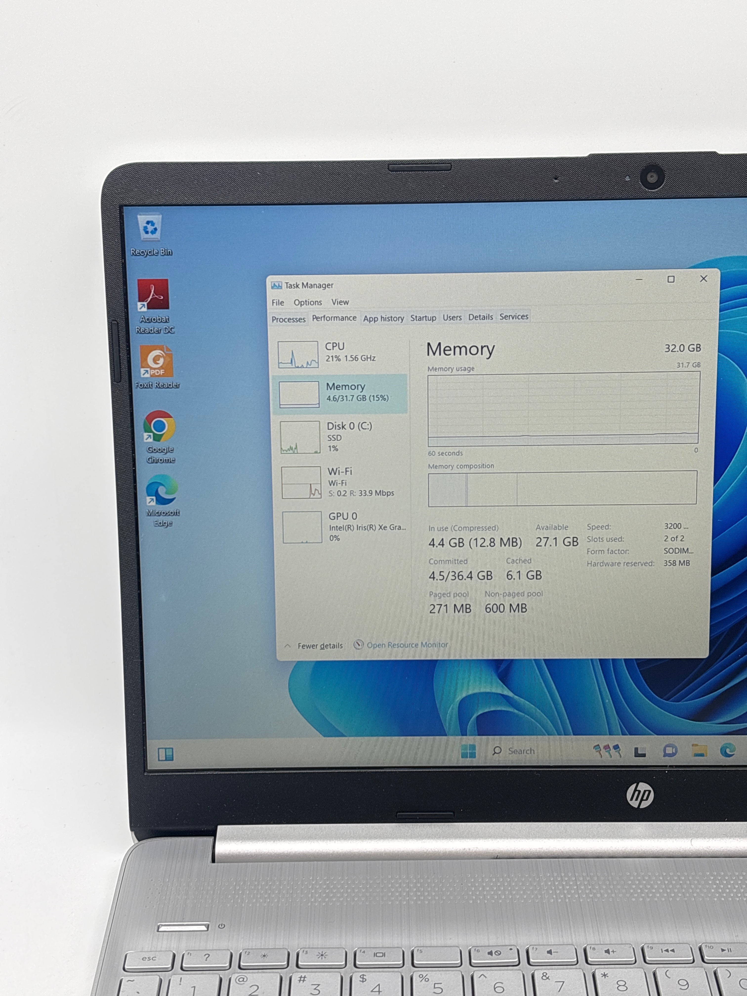 HP 15-dy2795wm i5-1135G7 32GB RAM 1TB SSD