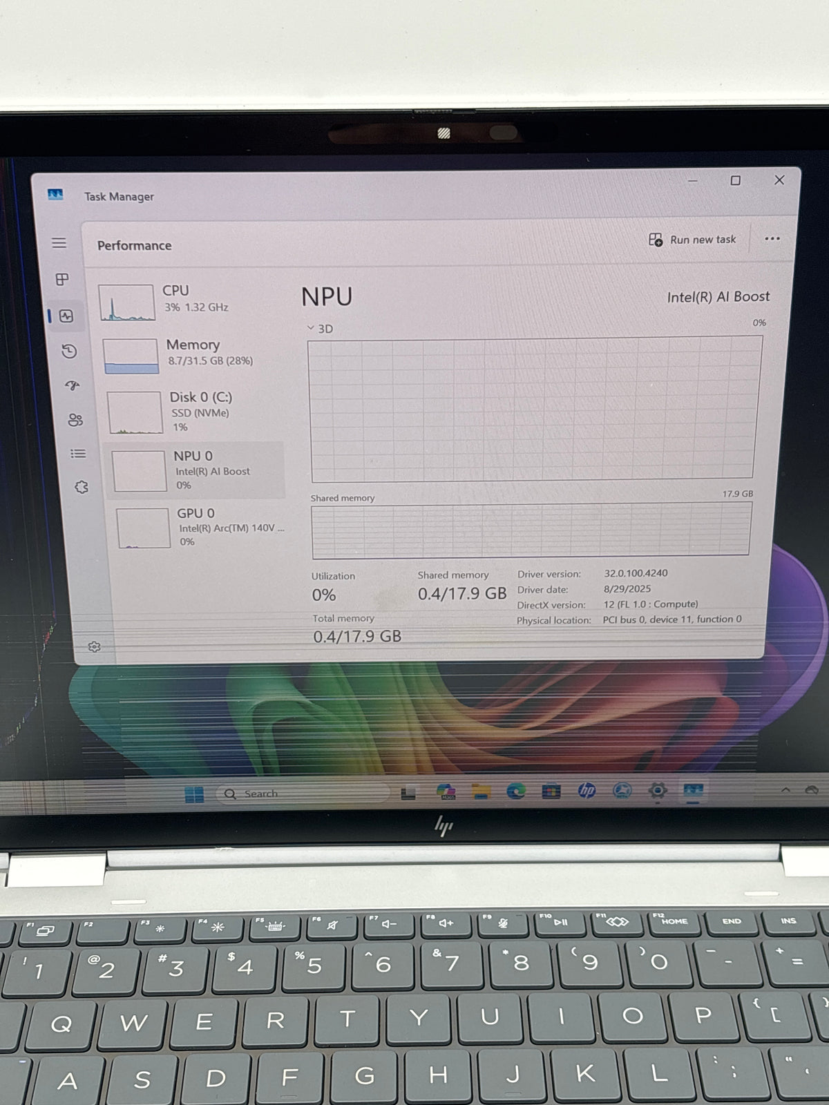 HP Elitebook X Flip G1i 14" Ultra 7 268V 32GB RAM 1TB SSD Silver - Bad Display