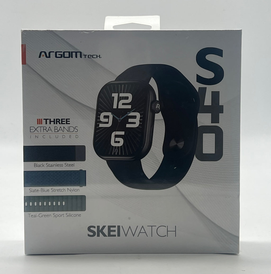Argomtech Skeiwatch S40 Gun Black GPS Only - New In Box