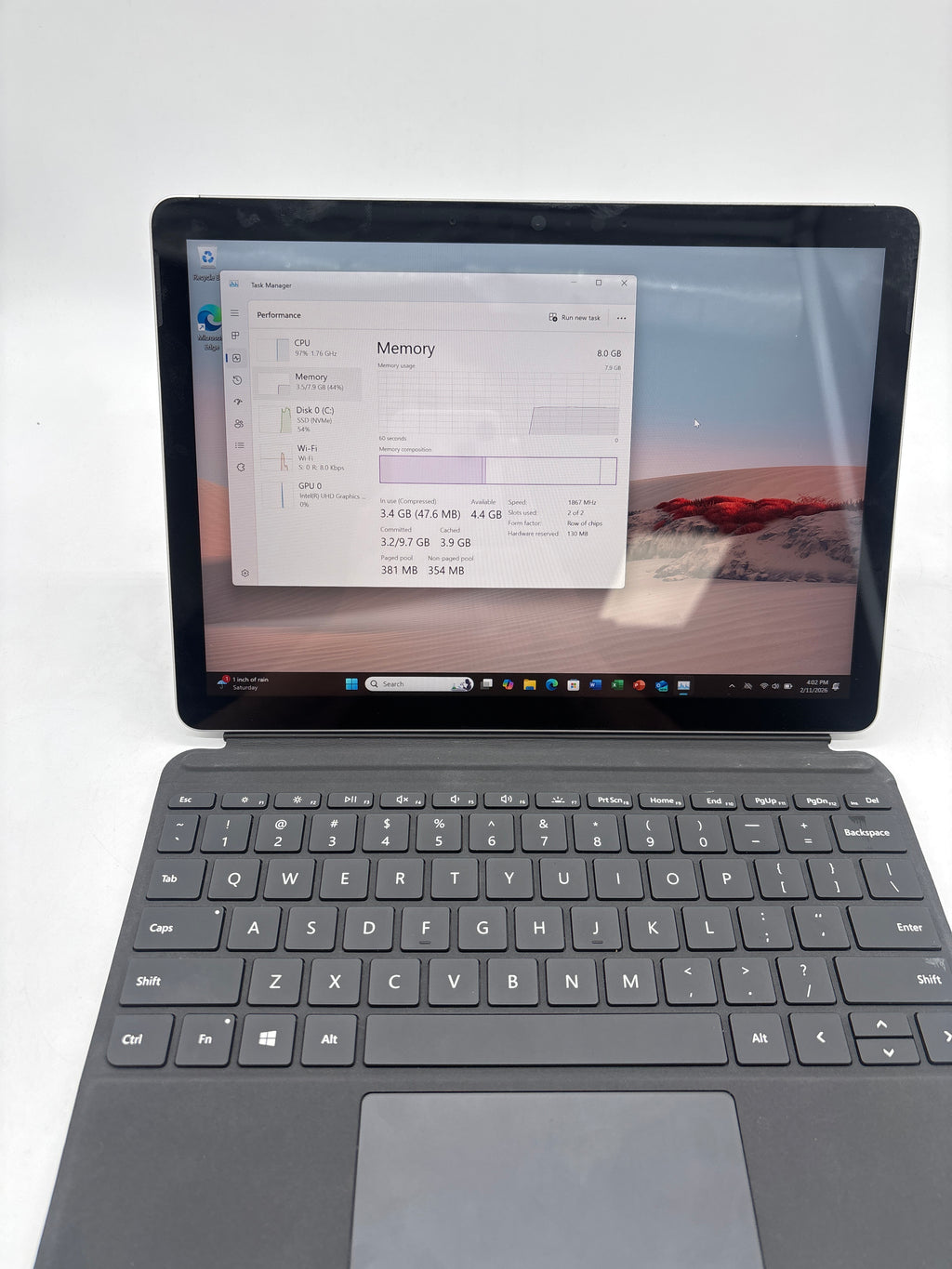 Microsoft Surface Go 2 m3-8100Y 8GB RAM 128GB SSD - Used