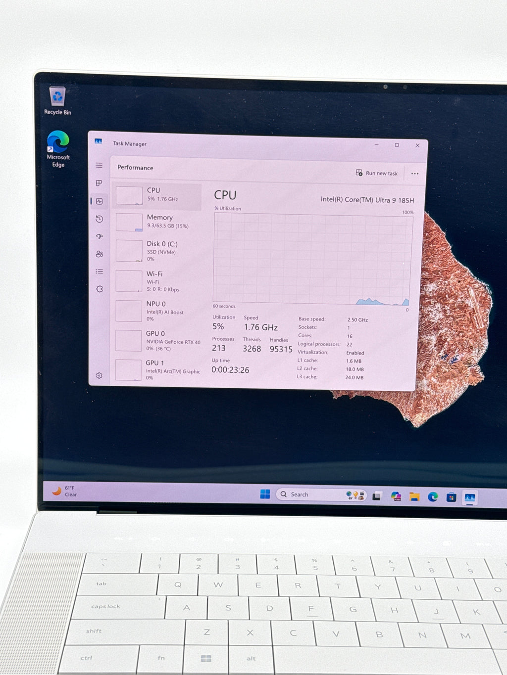Dell XPS 16 9640 Ultra 9 64GB RAM 4TB SSD RTX 4060 Touch 4K OLED
