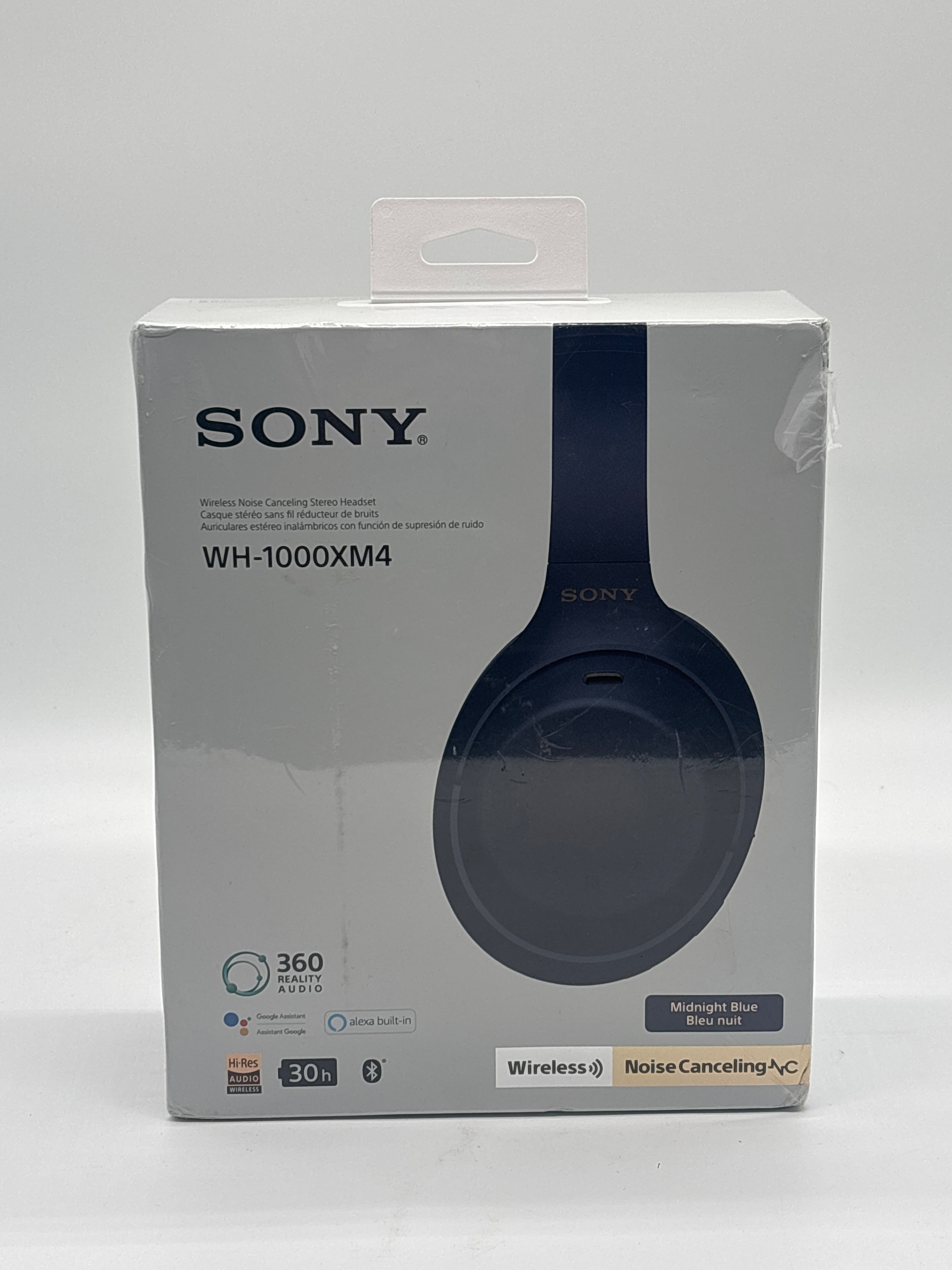 Sony WH-1000XM4 Wireless Premium Noise Canceling Overhead Headphones Blue - New