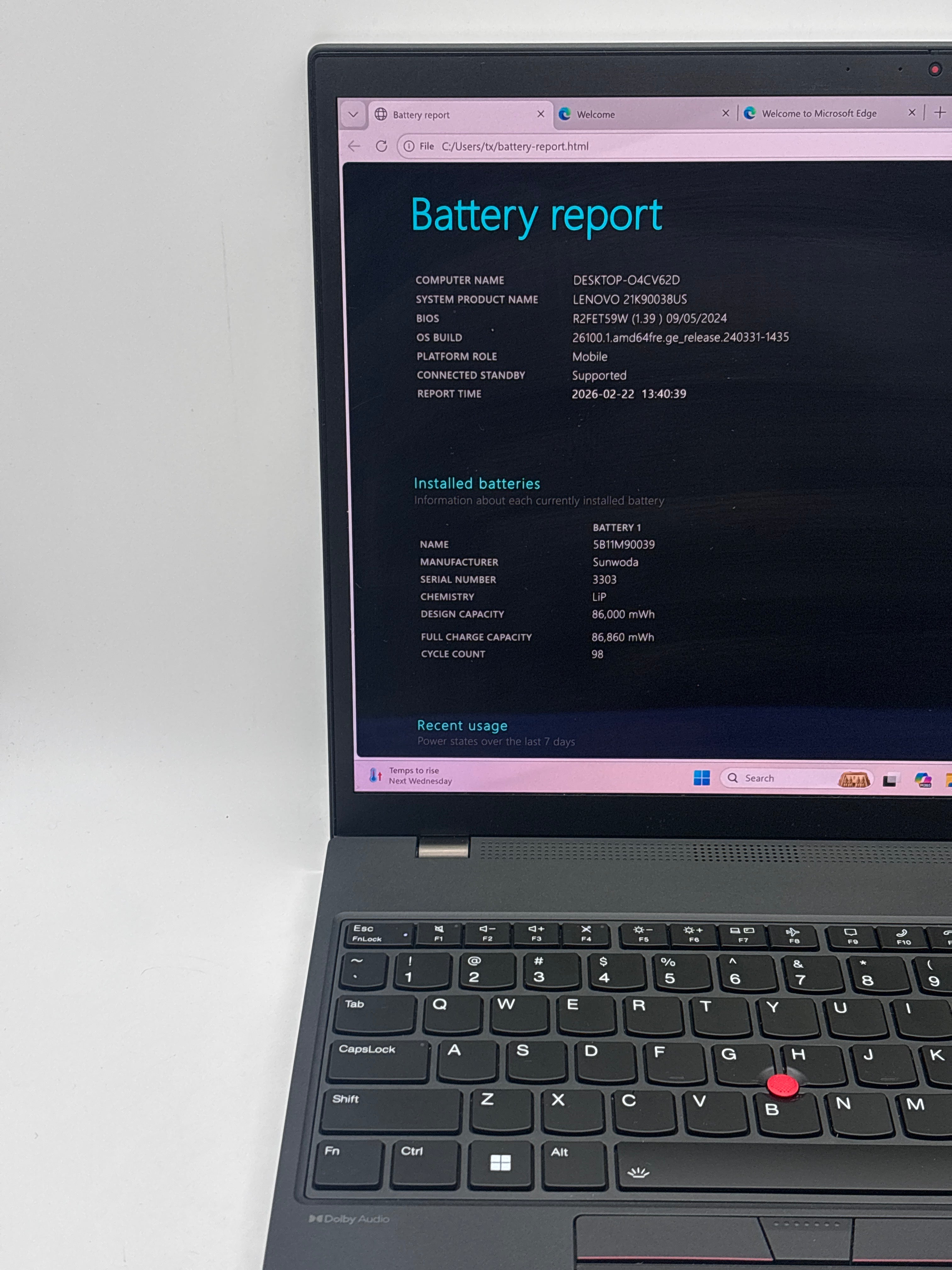Lenovo ThinkPad P16s Gen 2 Ryzen 7 PRO 7840U 64GB RAM 1TB SSD - Warranty