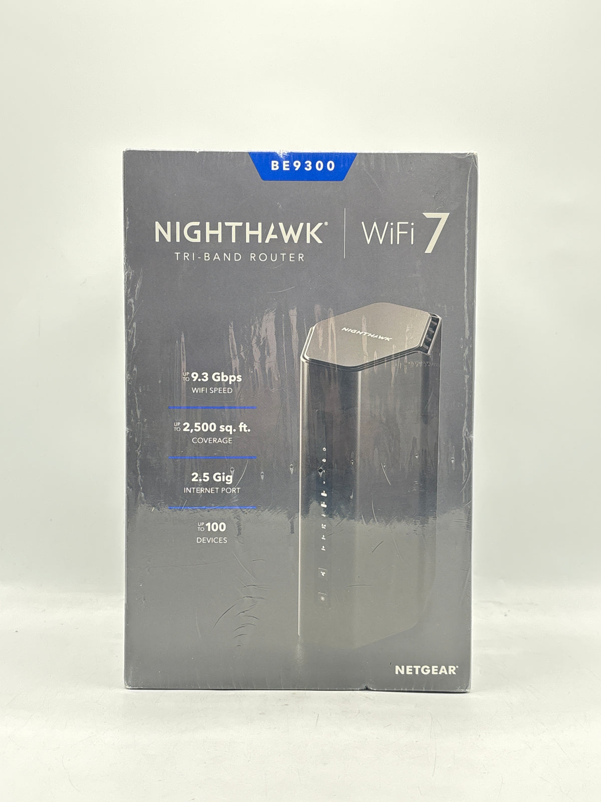 NETGEAR Nighthawk BE9300 WiFi 7 Tri-Band Router Black - New