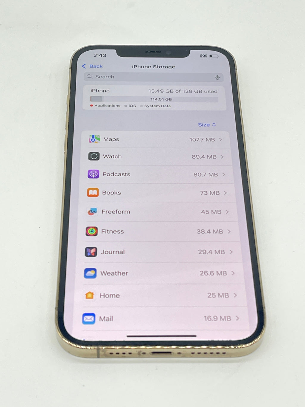 Apple iPhone 12 Pro Max 6.7" Unlocked 128GB Gold Used