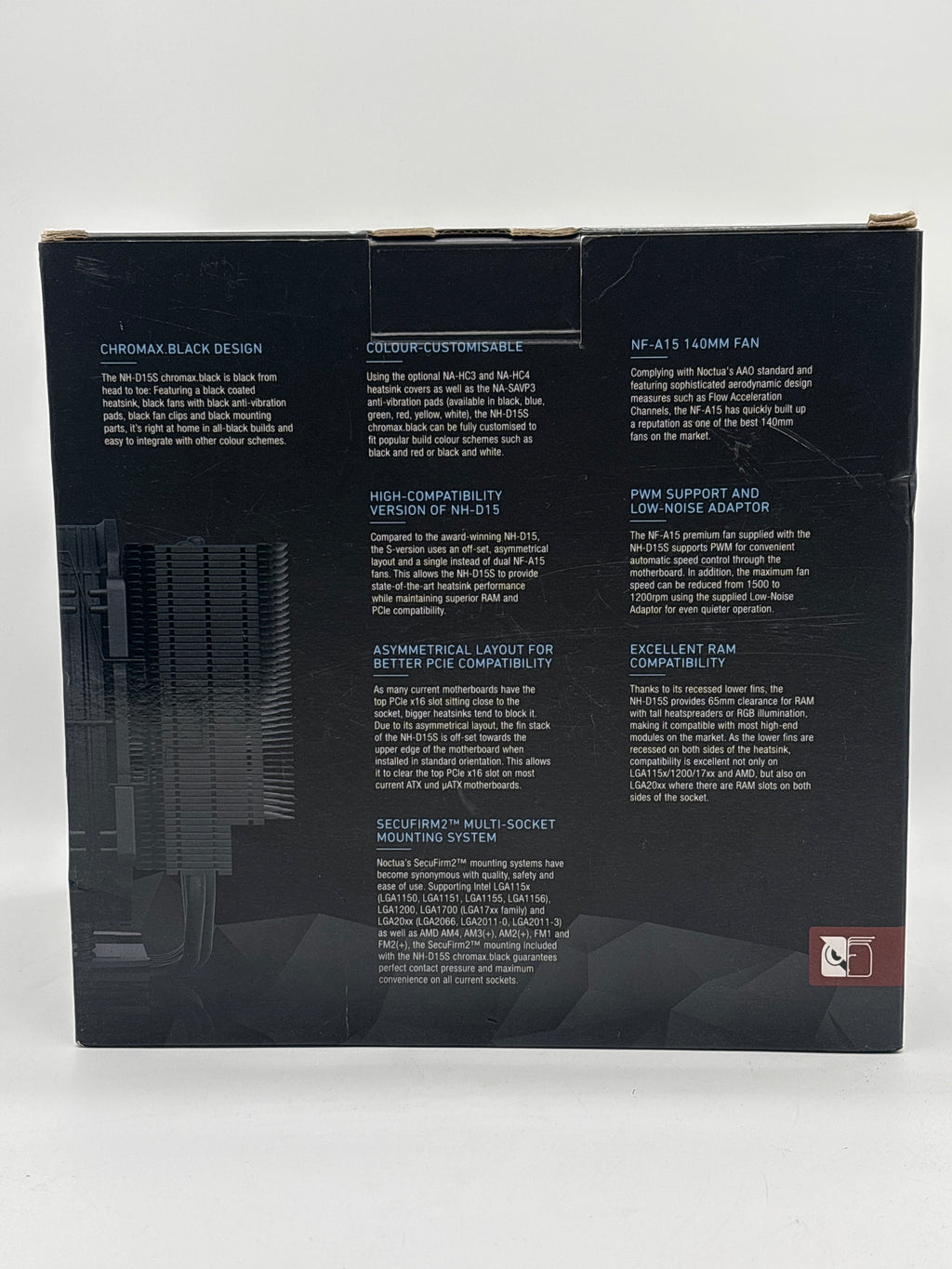 Noctua NH-D15S Chromax Black Heatsink CPU - New in Box