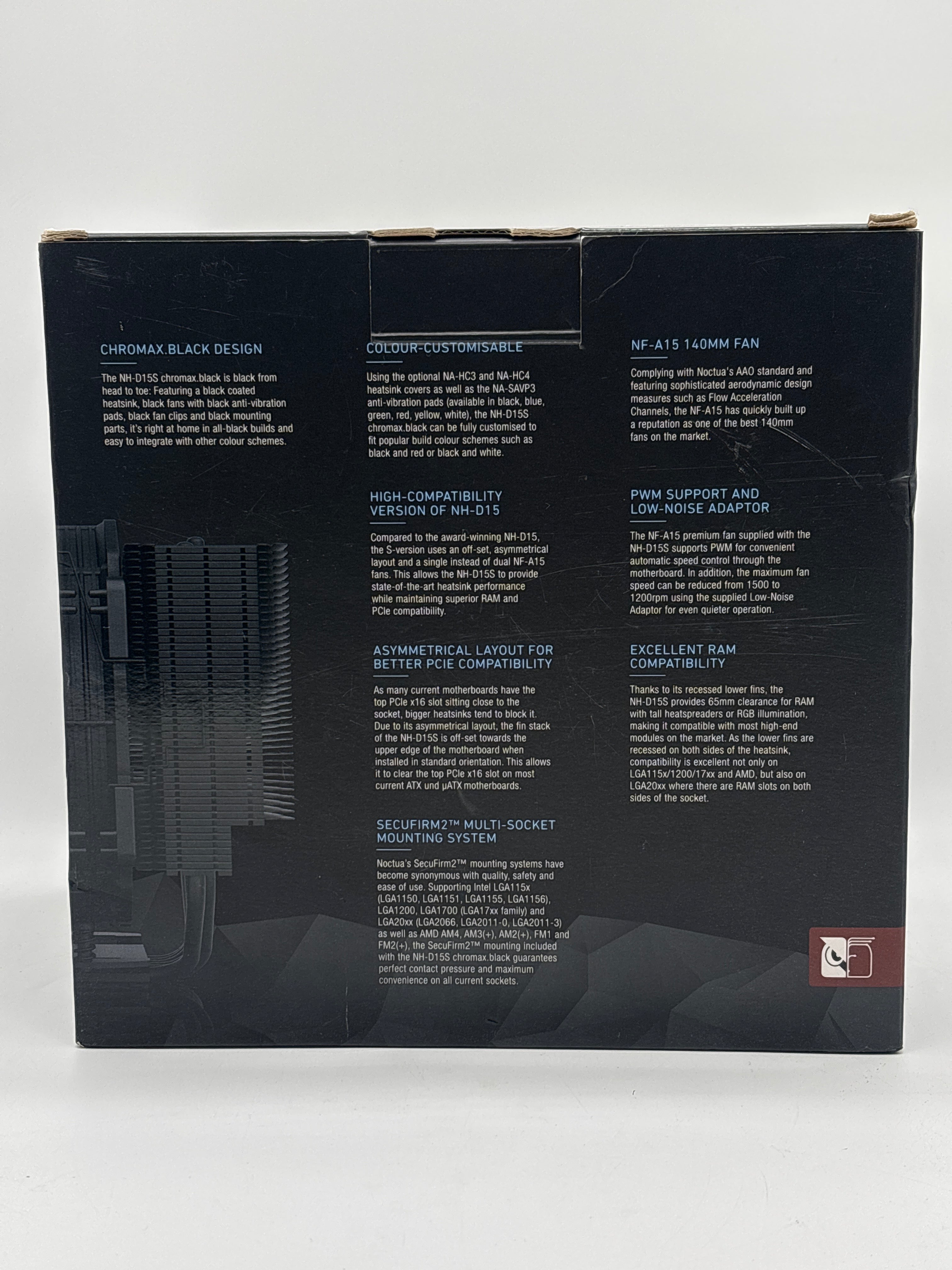 Noctua NH-D15S Chromax Black Heatsink CPU - New in Box