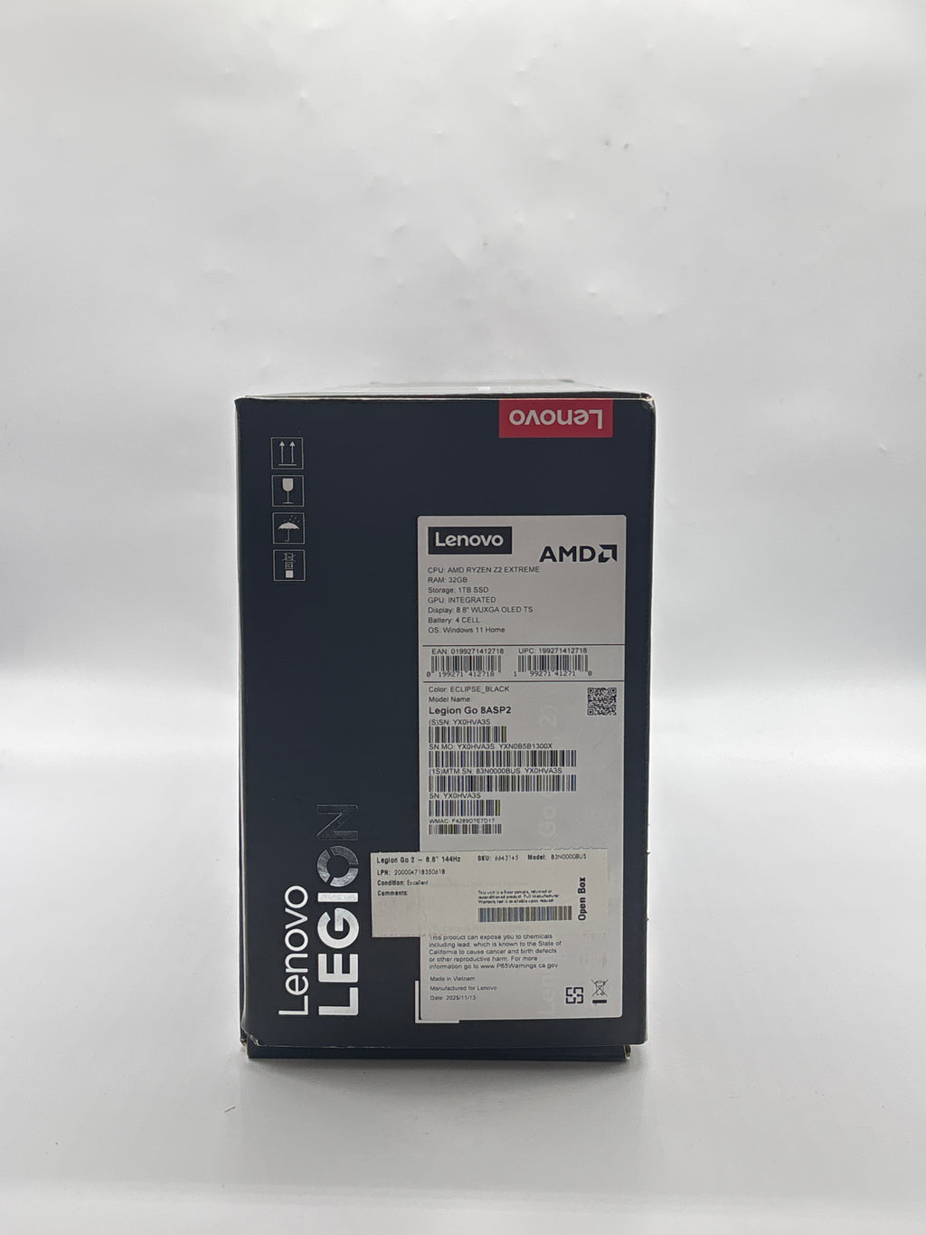 Lenovo Legion Go 2 8ASP2 AMD Ryzen Z2 Extreme 32GB RAM 1TB SSD Black - Used
