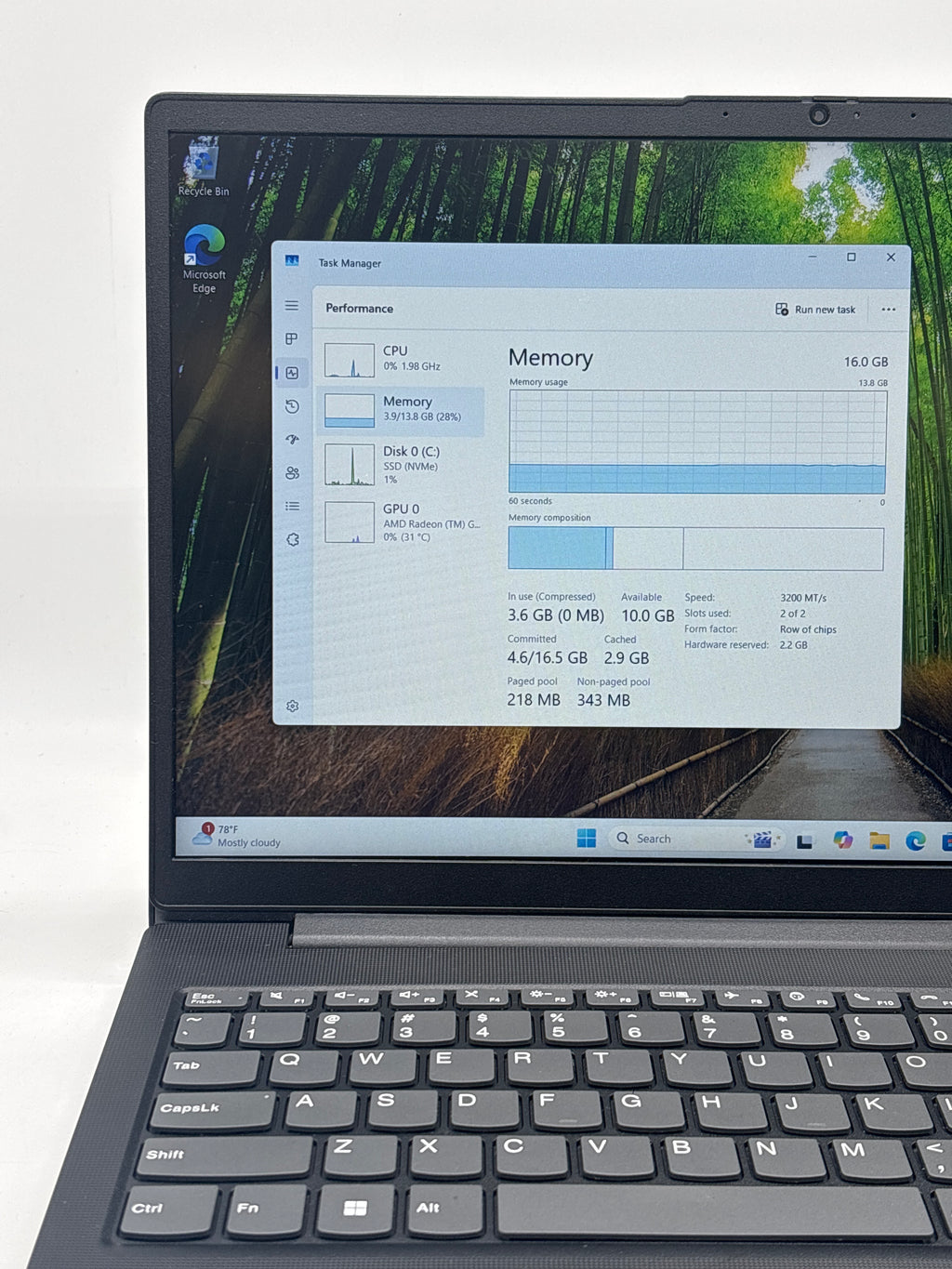 Lenovo V15 G4 ABP Ryzen 5 7530U 16GB RAM 1TB SSD