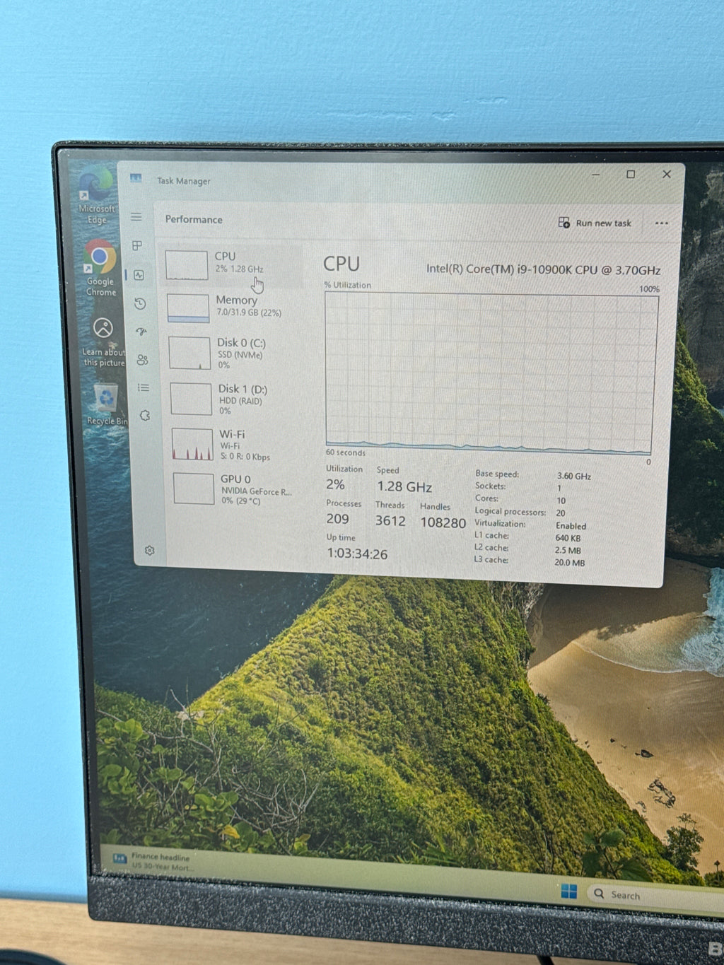 HP Omen 30L i9-10900K 32GB RAM 2TB HDD + 1TB SSD RTX 3080 - Used