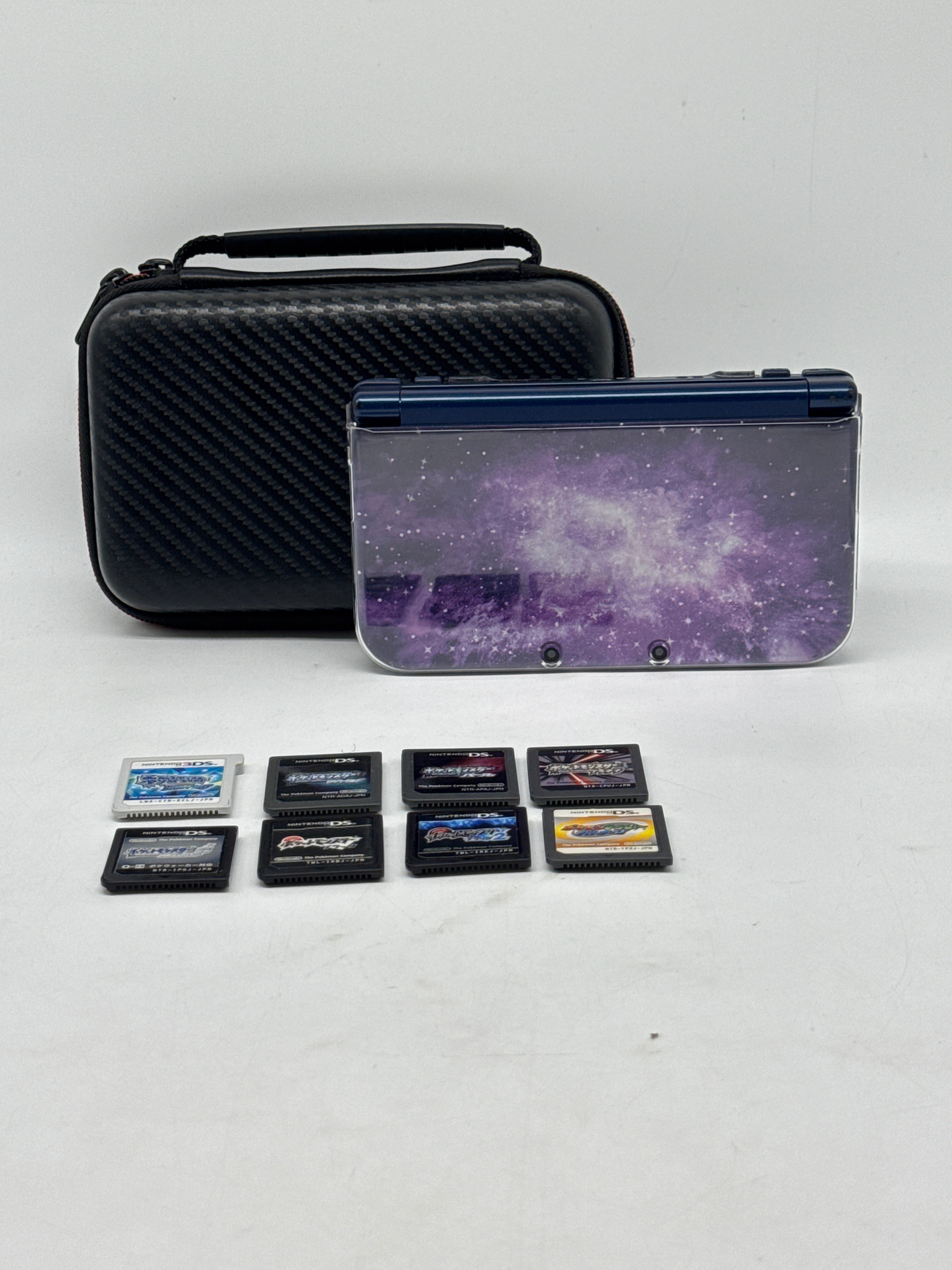 Nintendo New 3DS XL SPR-003 Galaxy Edition with 16 Games Stylus - Used