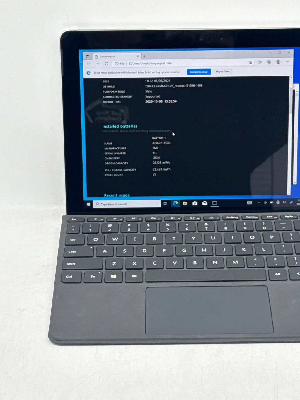 Microsoft Surface Go 1824 Intel Pentium 4415Y 8GB RAM 128GB SSD Wi-Fi - Used