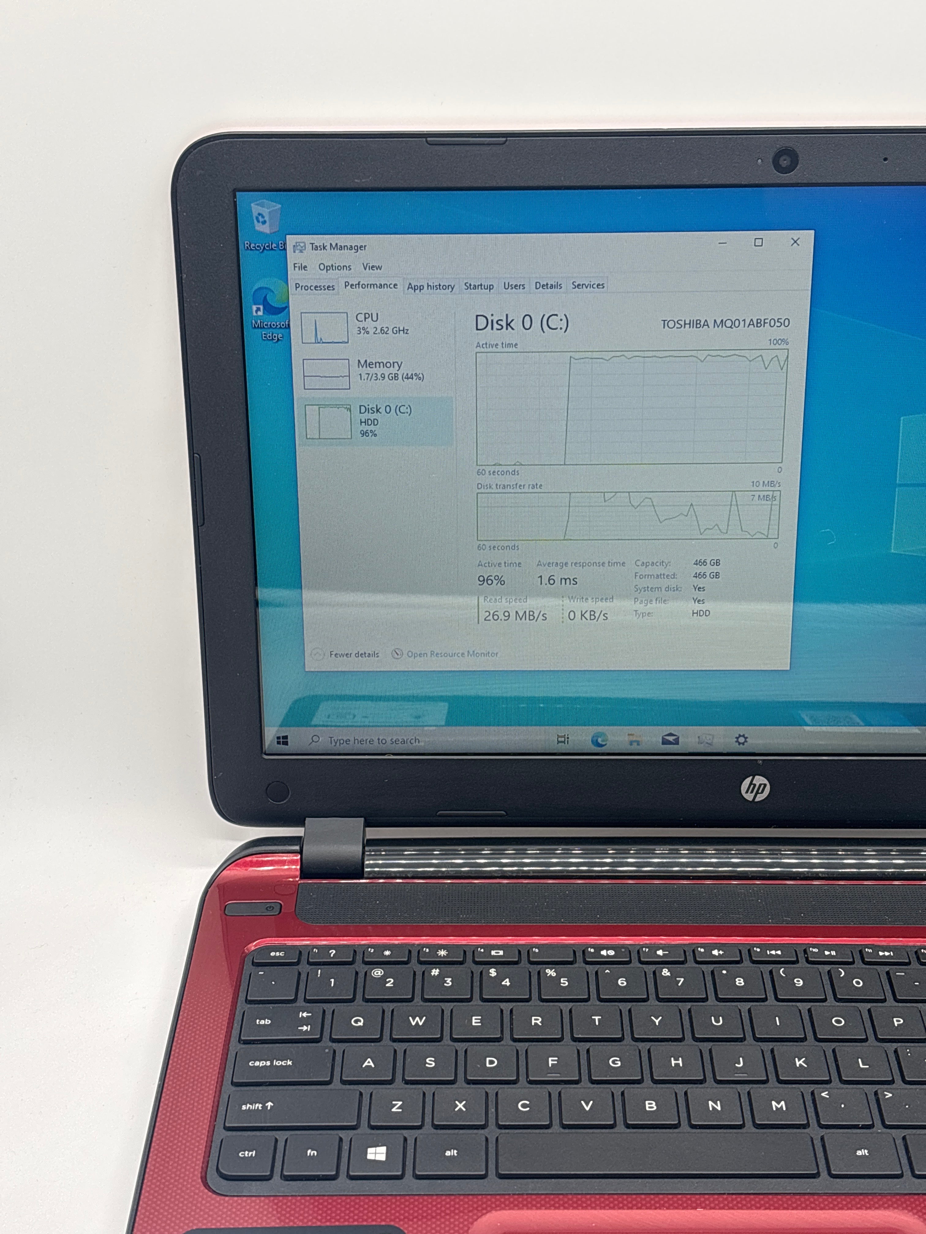 HP 15-f272wm N3540 4GB RAM 500GB HDD - For Parts (Read DESC)