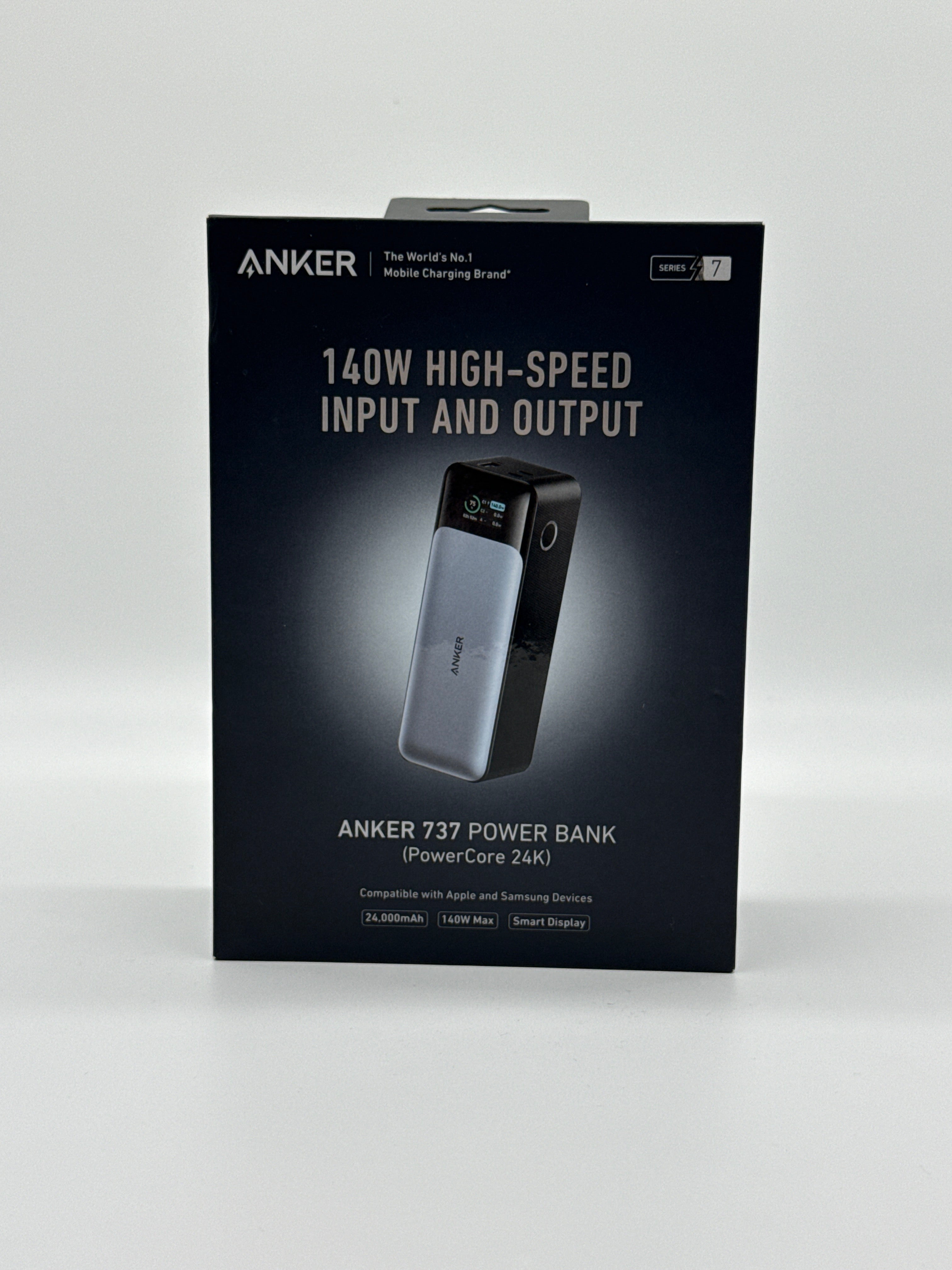 Anker Power Bank A1289 24000mAh 140W 3 Ports USB-C Black New In Box