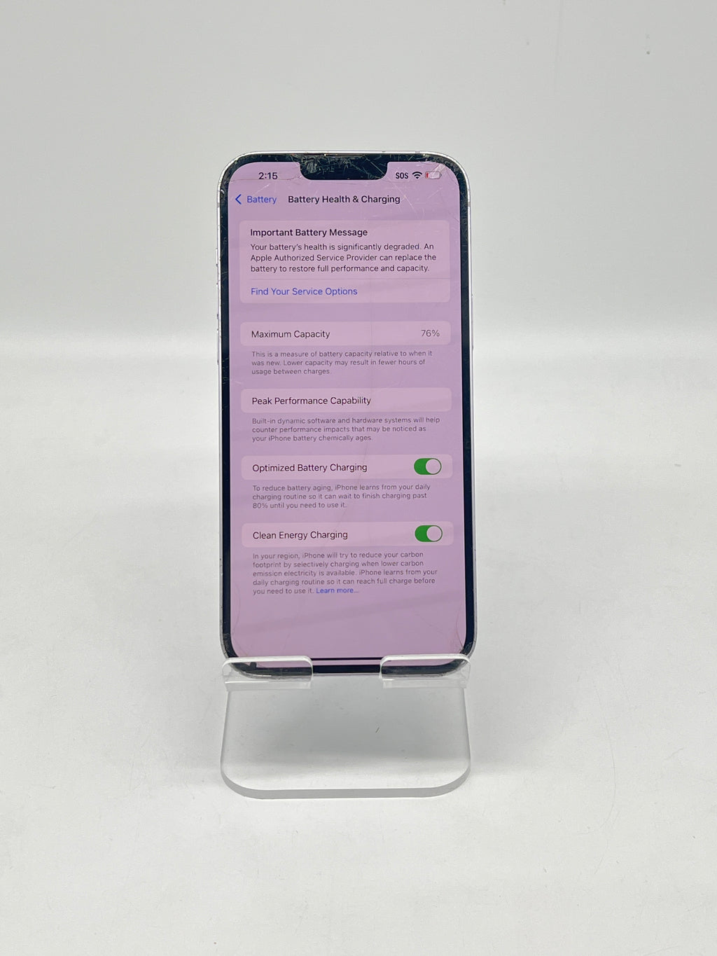 Apple iPhone 14 Plus 128GB AT&T Purple - For Parts (Read)