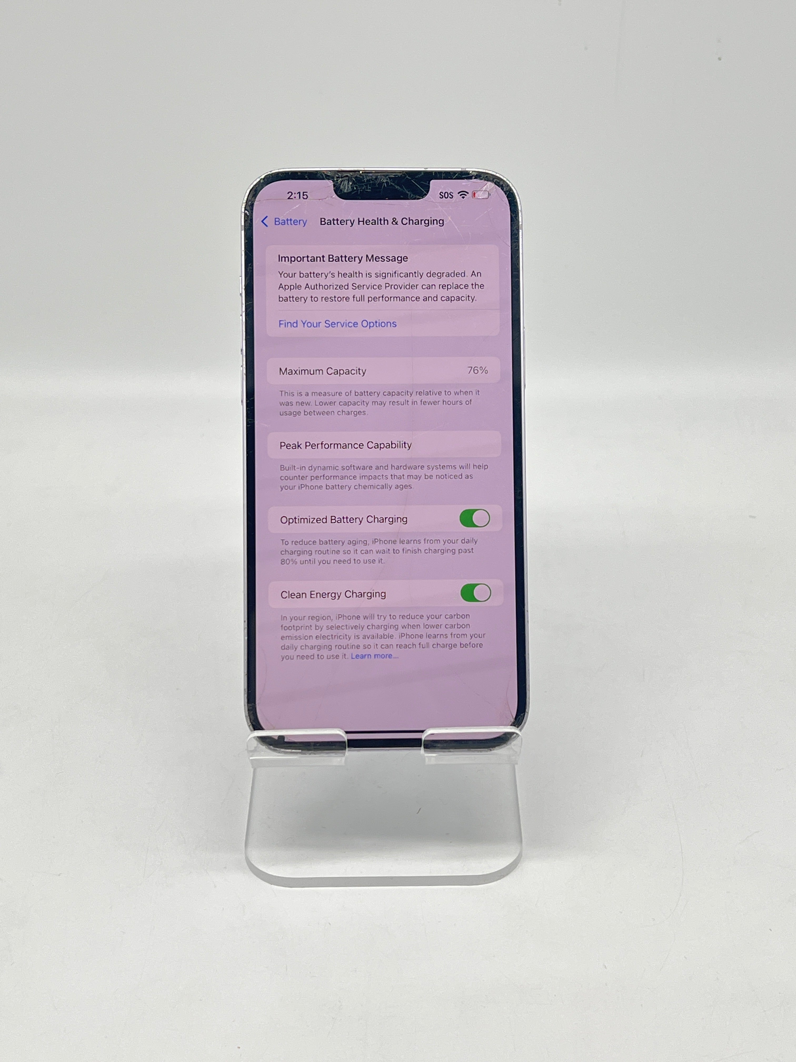 Apple iPhone 14 Plus 128GB AT&T Purple - For Parts (Read)