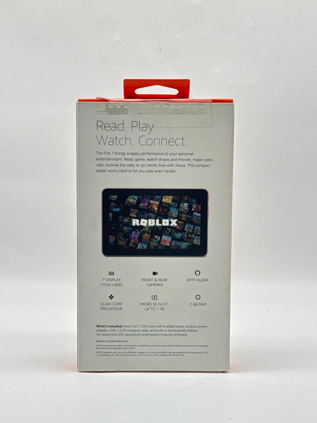 Amazon Fire 7 12th Gen 2022 KFQUWI 7in Tablet 16GB Storage Wi-Fi - New