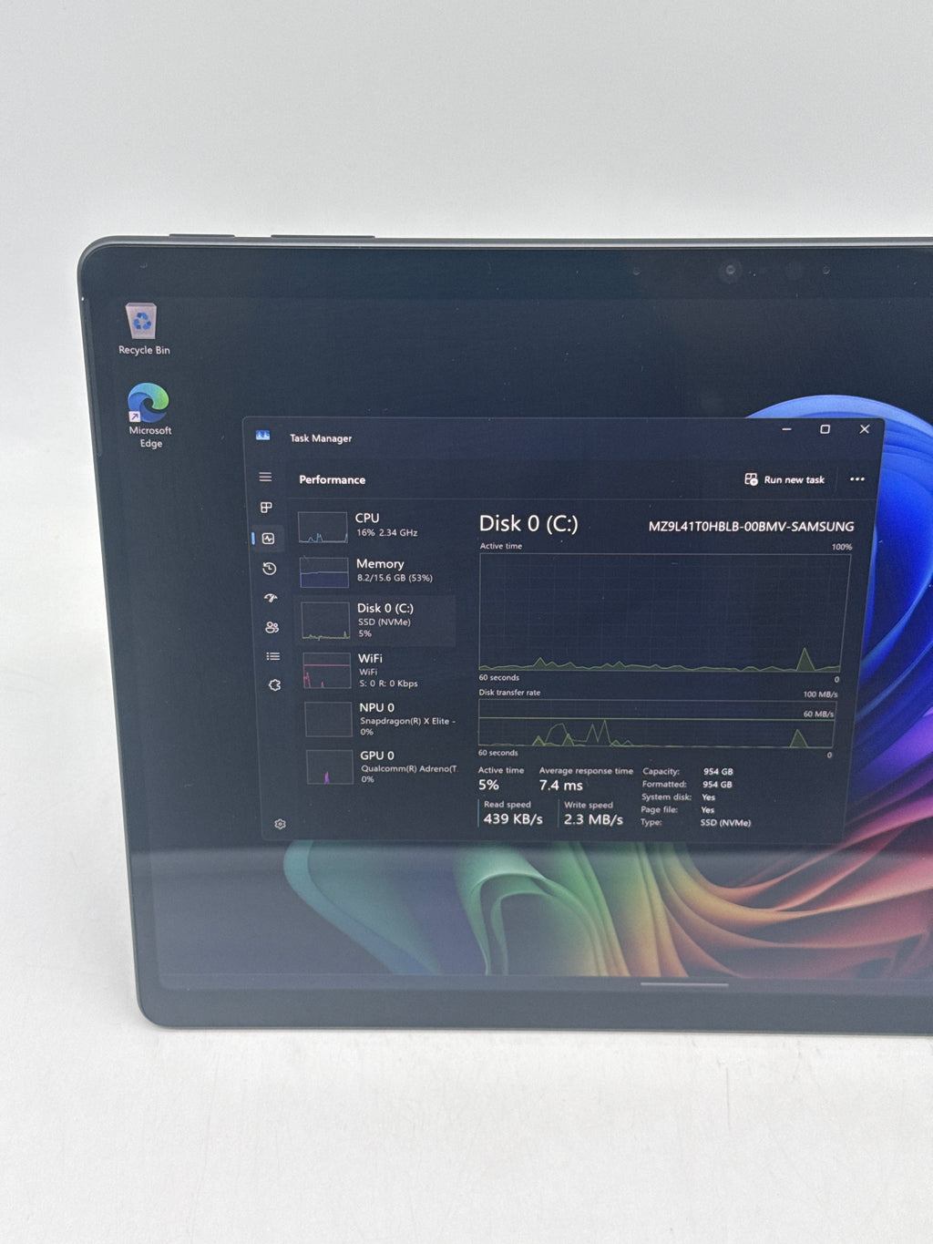 Microsoft Surface Pro 11 2076 Snapdragon X 12-Core 16GB RAM 1TB SSD - Arabic Keyboard