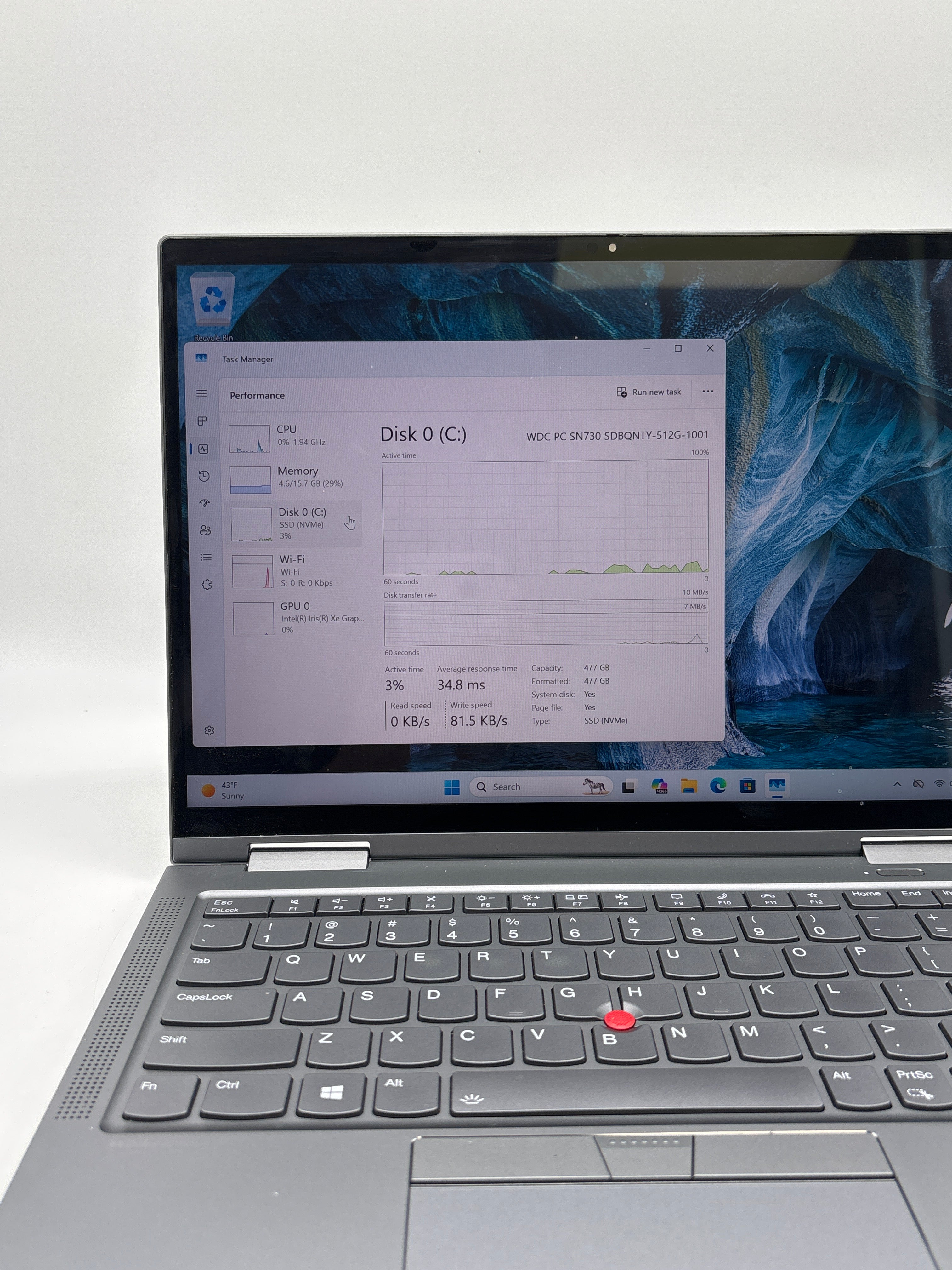 Lenovo ThinkPad X1 Yoga Gen 6 i7-1185G7 16GB RAM 512GB SSD Gray - Used