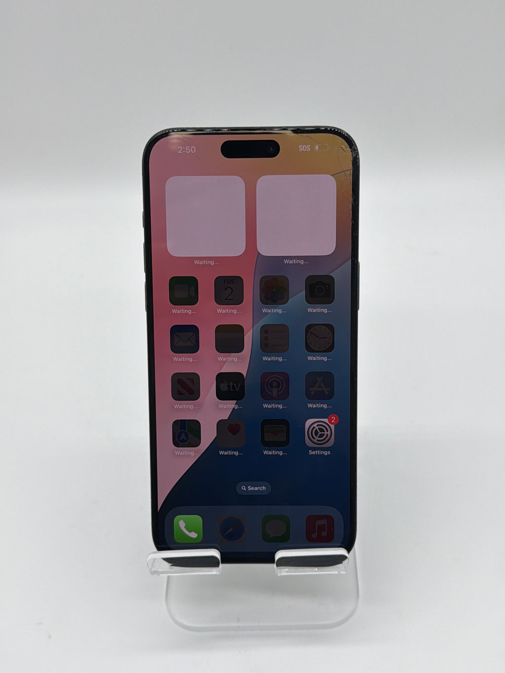 Apple iPhone 15 Pro Max 6.7" A2849 256GB Blue Unlocked - Cracked Screen