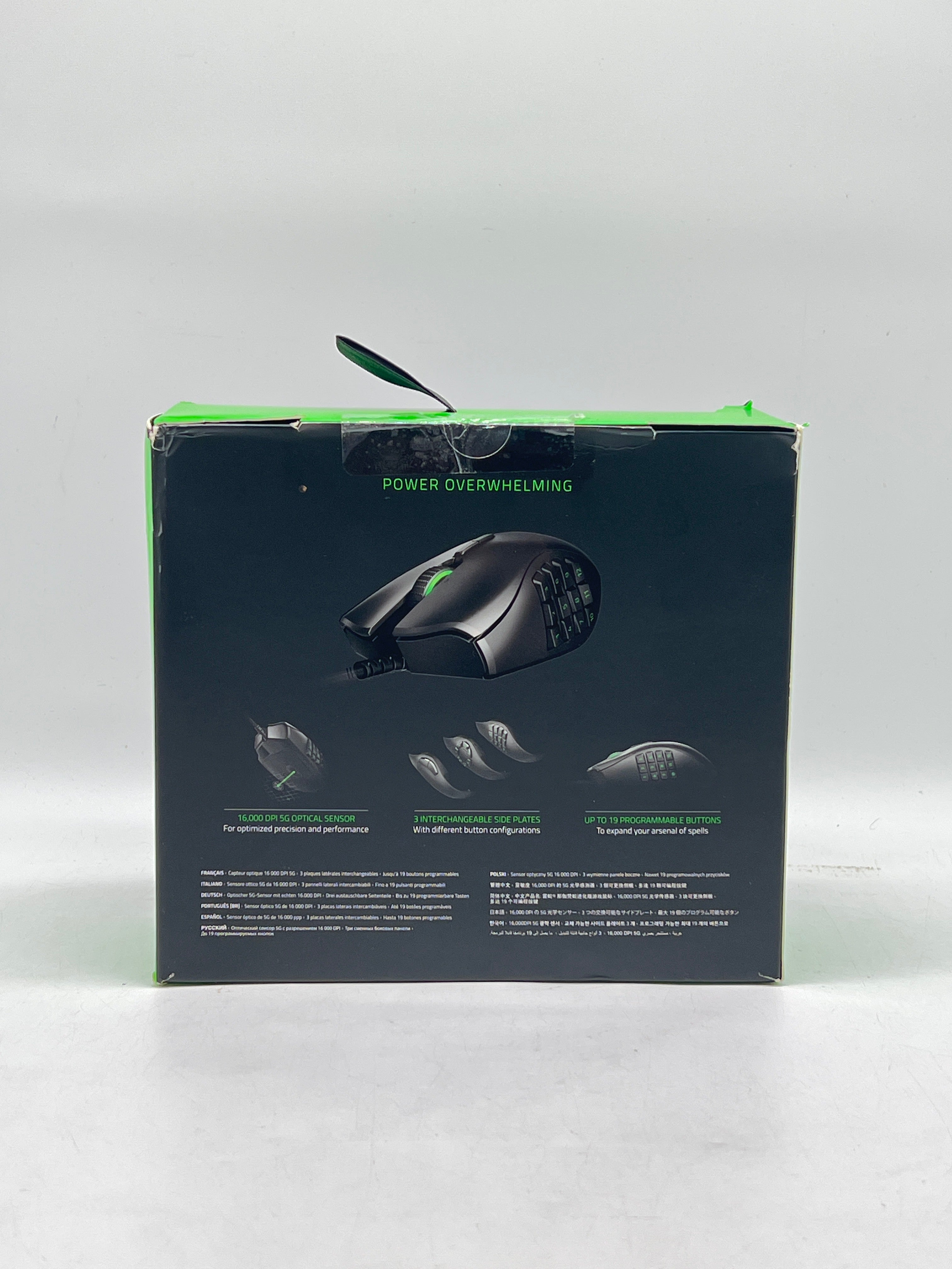 Razer Naga Trinity Wired Gaming Mouse 16000 DPI Black - New