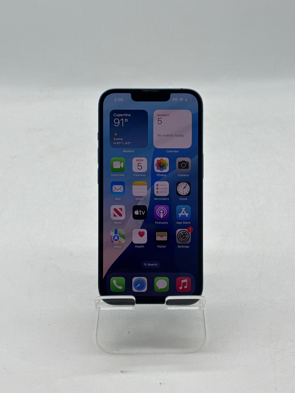 Unlocked Apple iPhone 13 128GB 18.5 Blue MLMT3LL/A