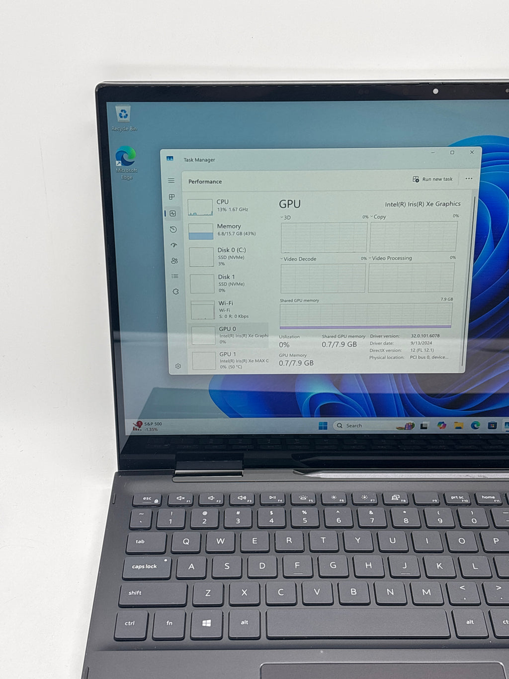 Dell Inspiron 7506 2-in-1 i7-1165G7 16GB RAM 512GB SSD