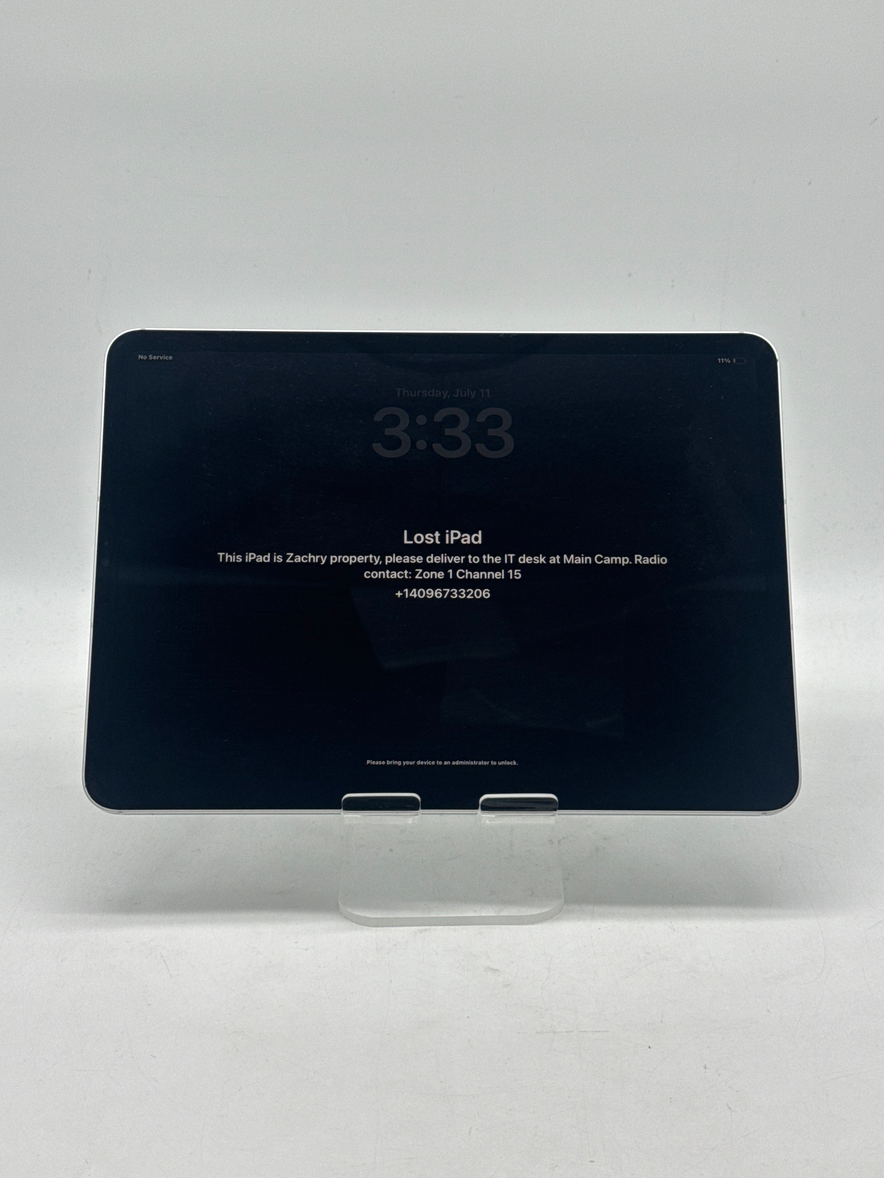 Apple iPad Pro 11" 3rd Gen A2301 128GB Cellular Remotely Managed - For Parts