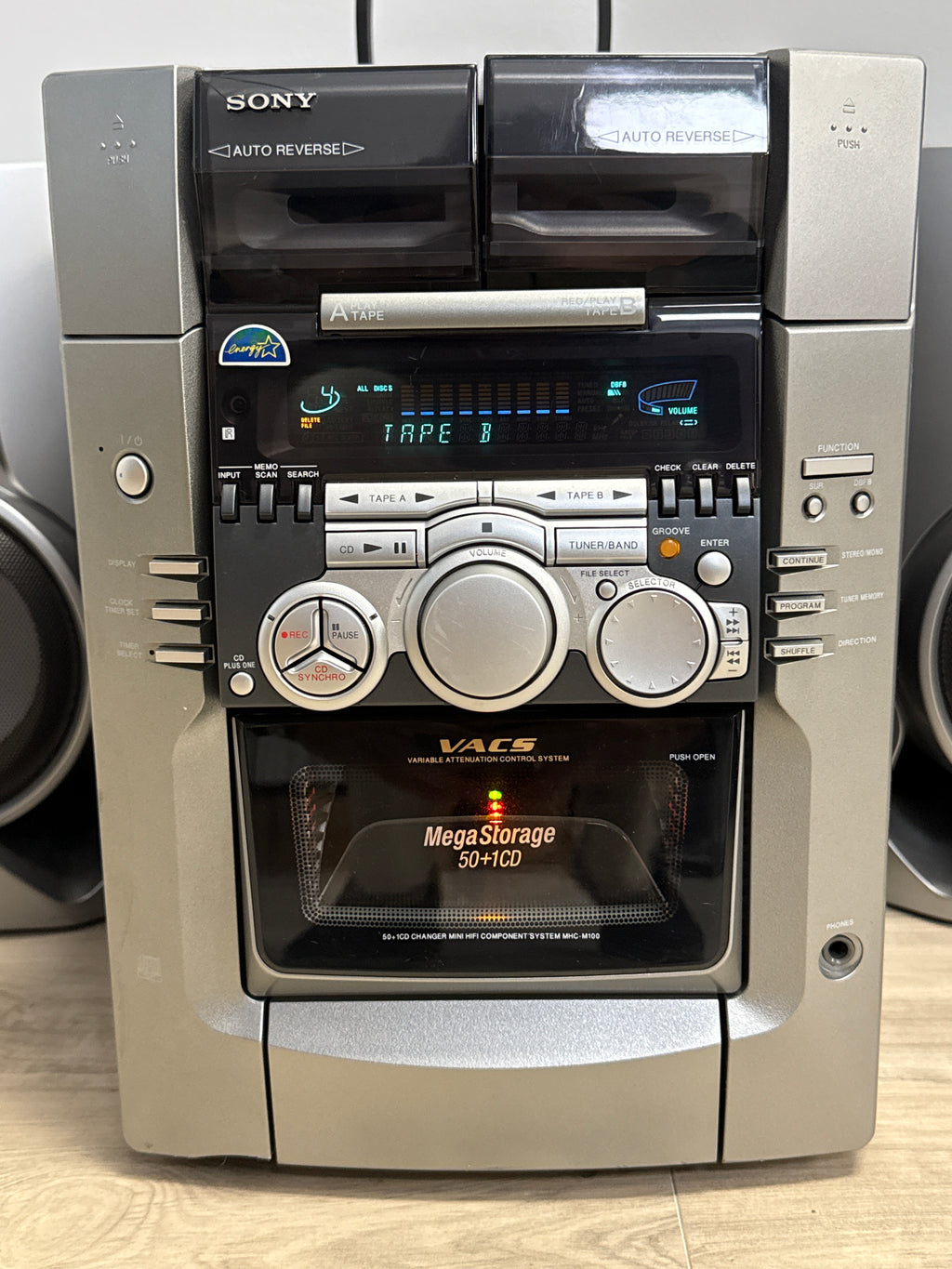 Sony MHC-M100 Hi-Fi Component System Silver 190 Watts (READ DESC)