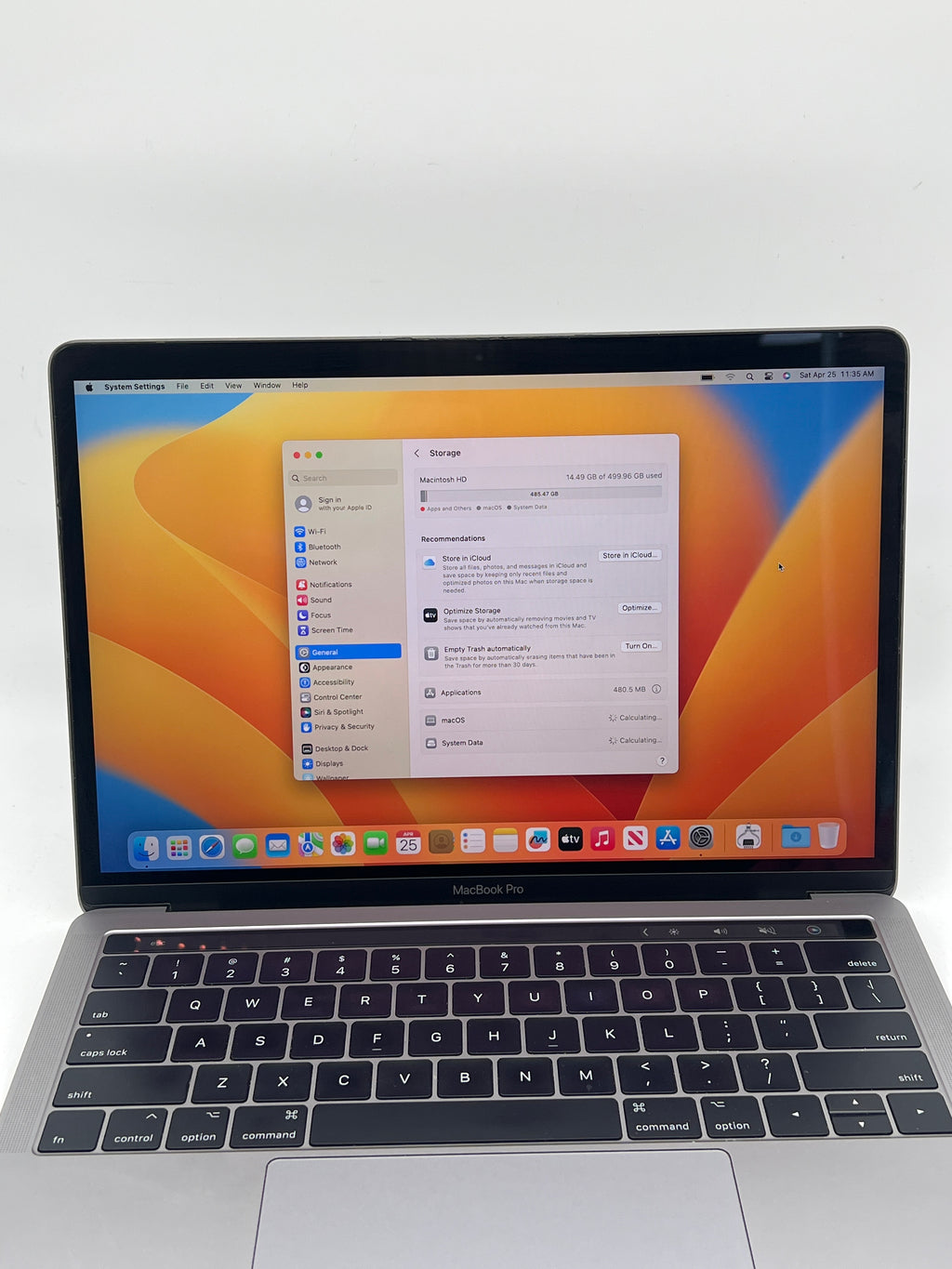 Apple MacBook Pro 13" A1706 Core i5 8GB RAM 512GB SSD - Used