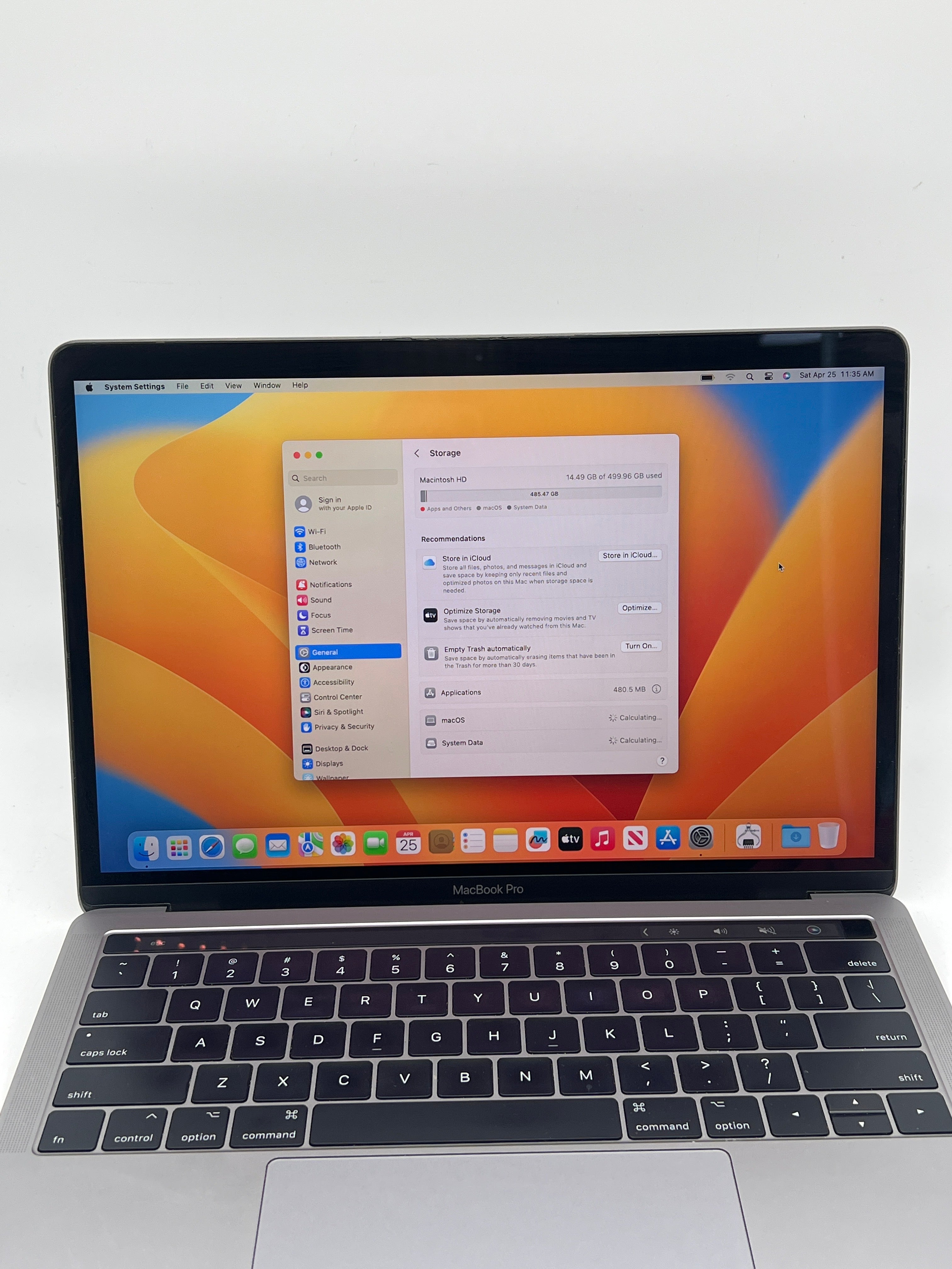 Apple MacBook Pro 13" A1706 Core i5 8GB RAM 512GB SSD - Used