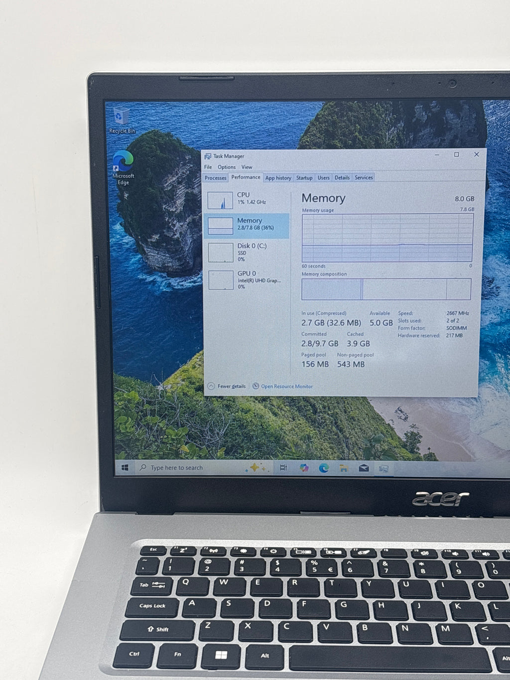Acer Aspire 3 N20C6 i3-1115G4 8GB RAM 256GB SSD - Used