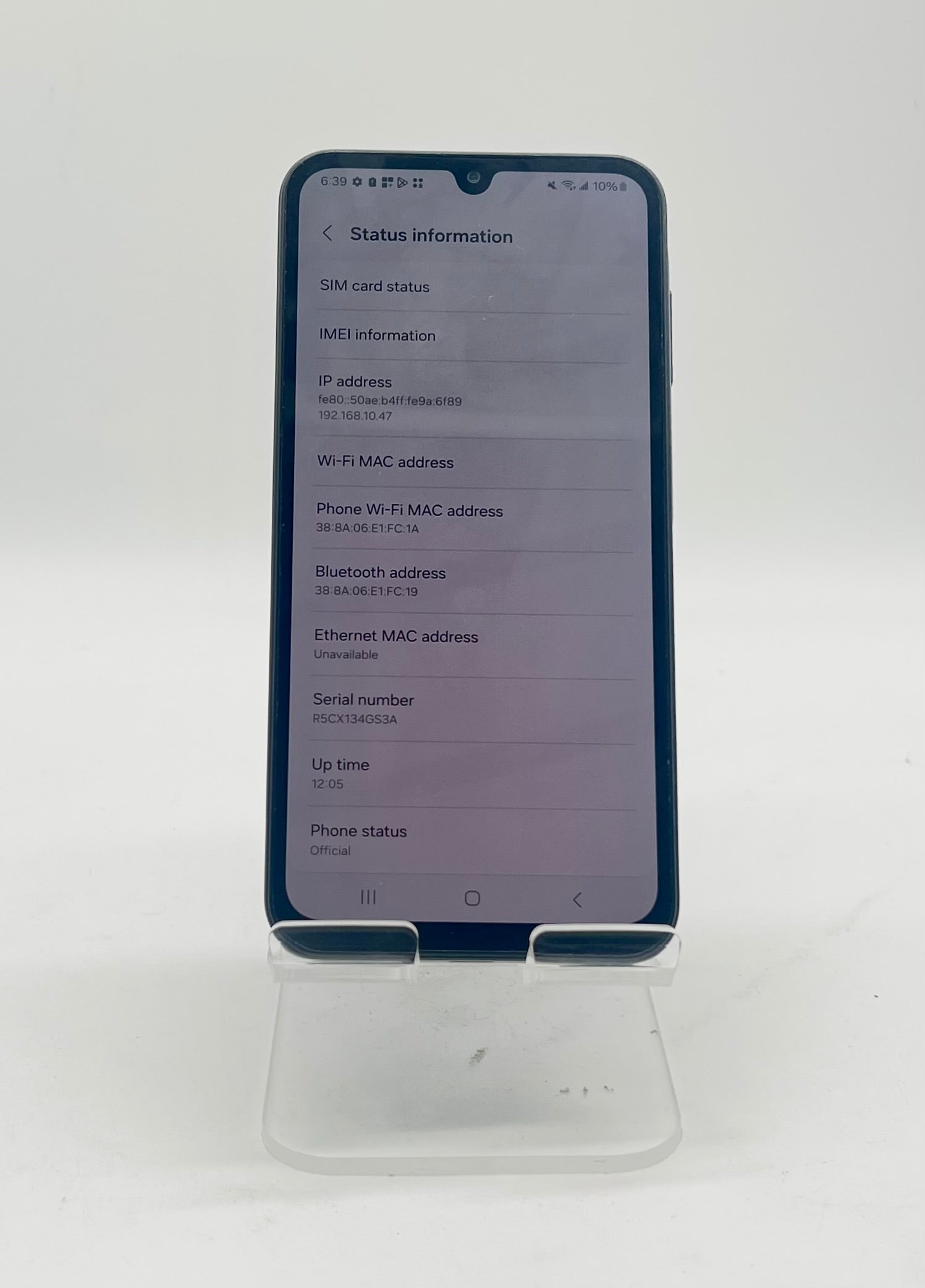 Samsung Galaxy A15 5G  Unlocked Smartphone Blue 128GB - Used