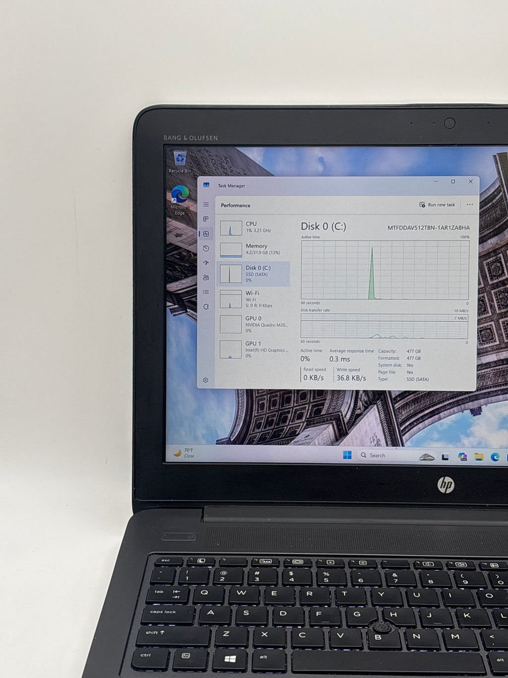 HP Zbook 15 G3 i7-6820HQ 32GB RAM 512GB SSD