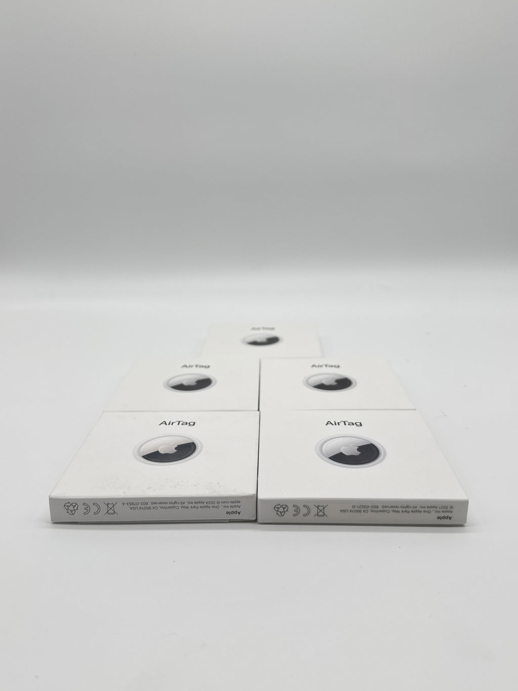 Lot of 5 Apple Air Tag Model A2187 Silver