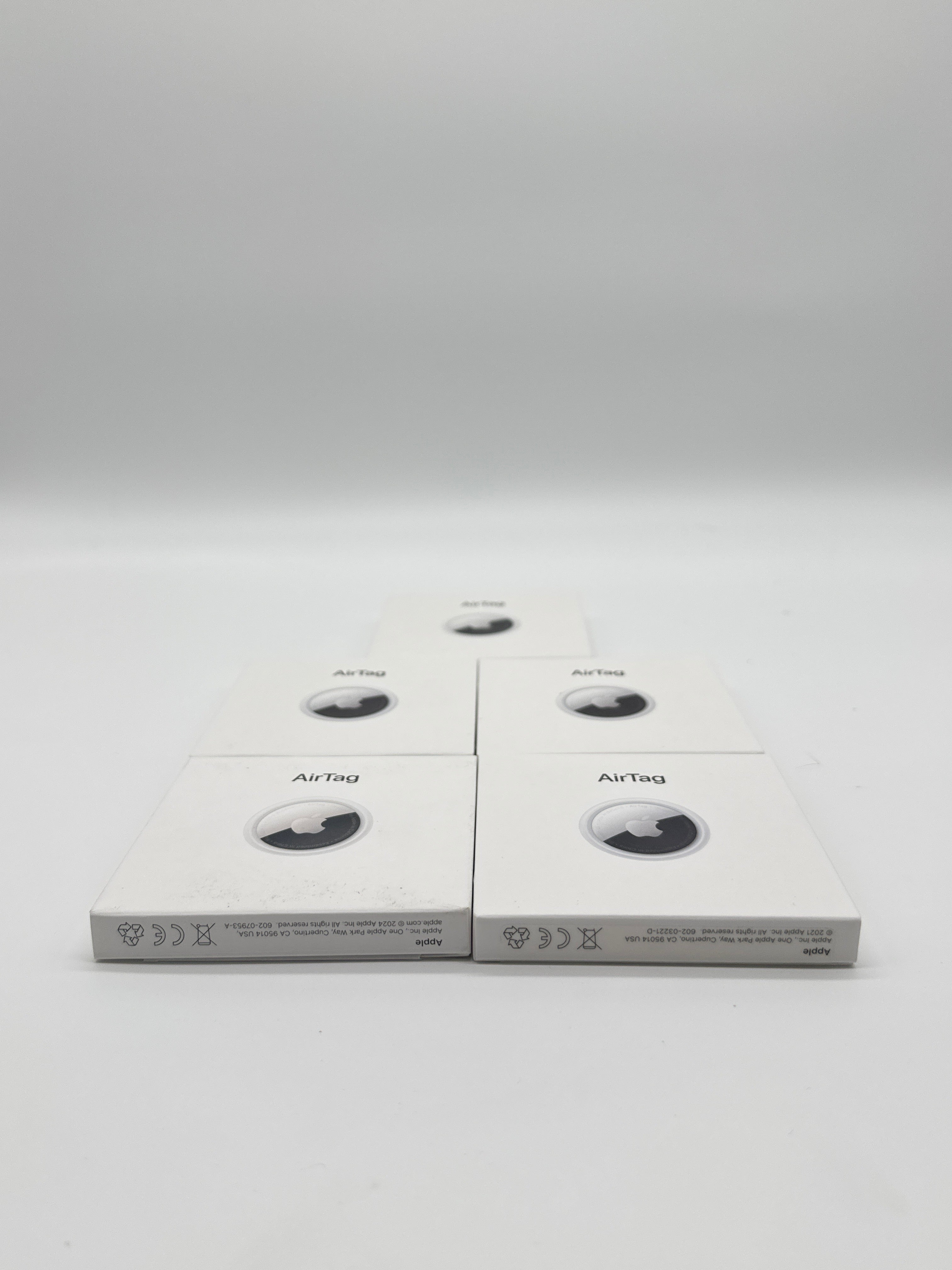 Lot of 5 Apple Air Tag Model A2187 Silver