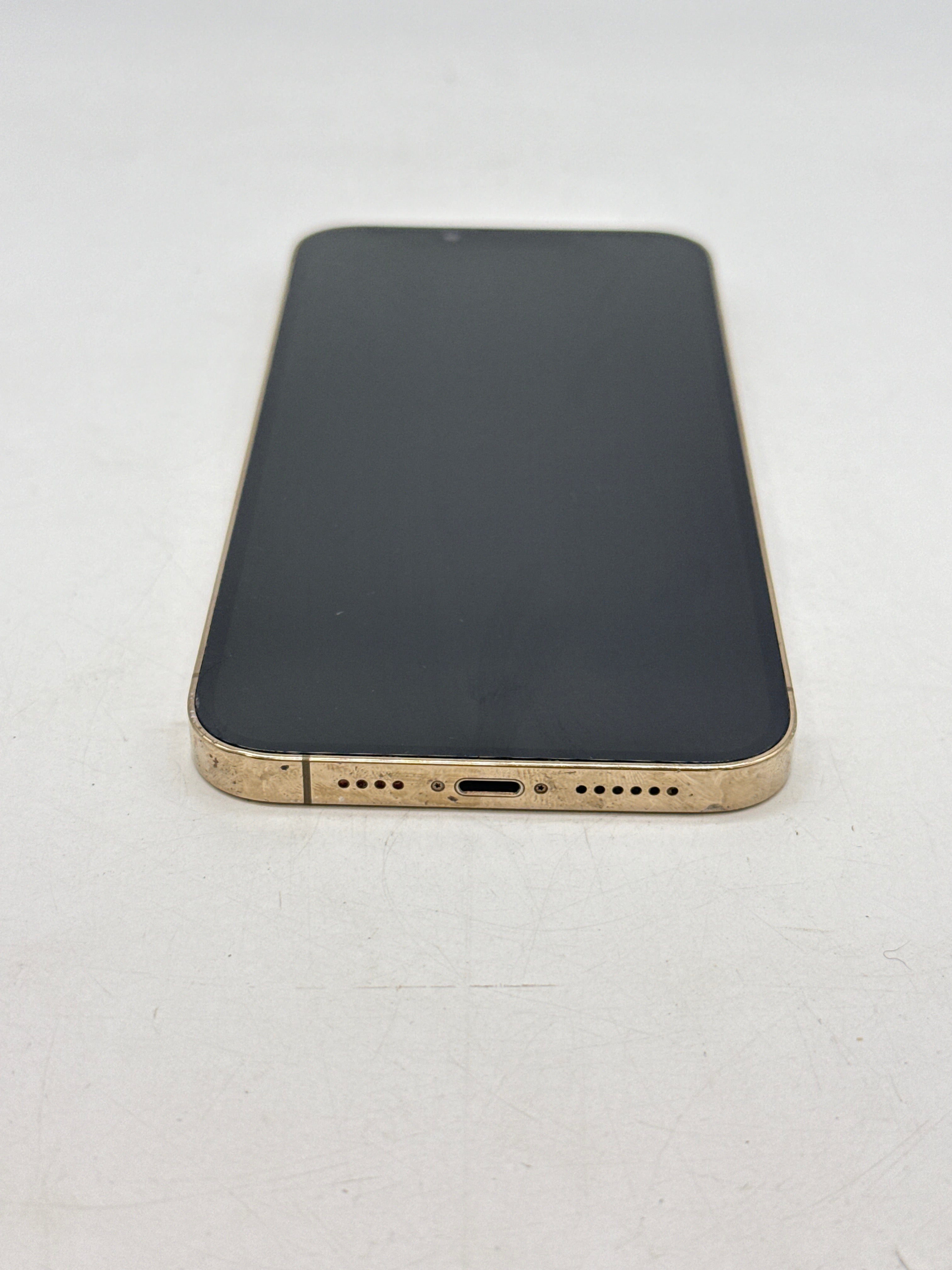 Apple iPhone 13 Pro Max 128GB Gold Unlocked - Cracked Back Service Battery