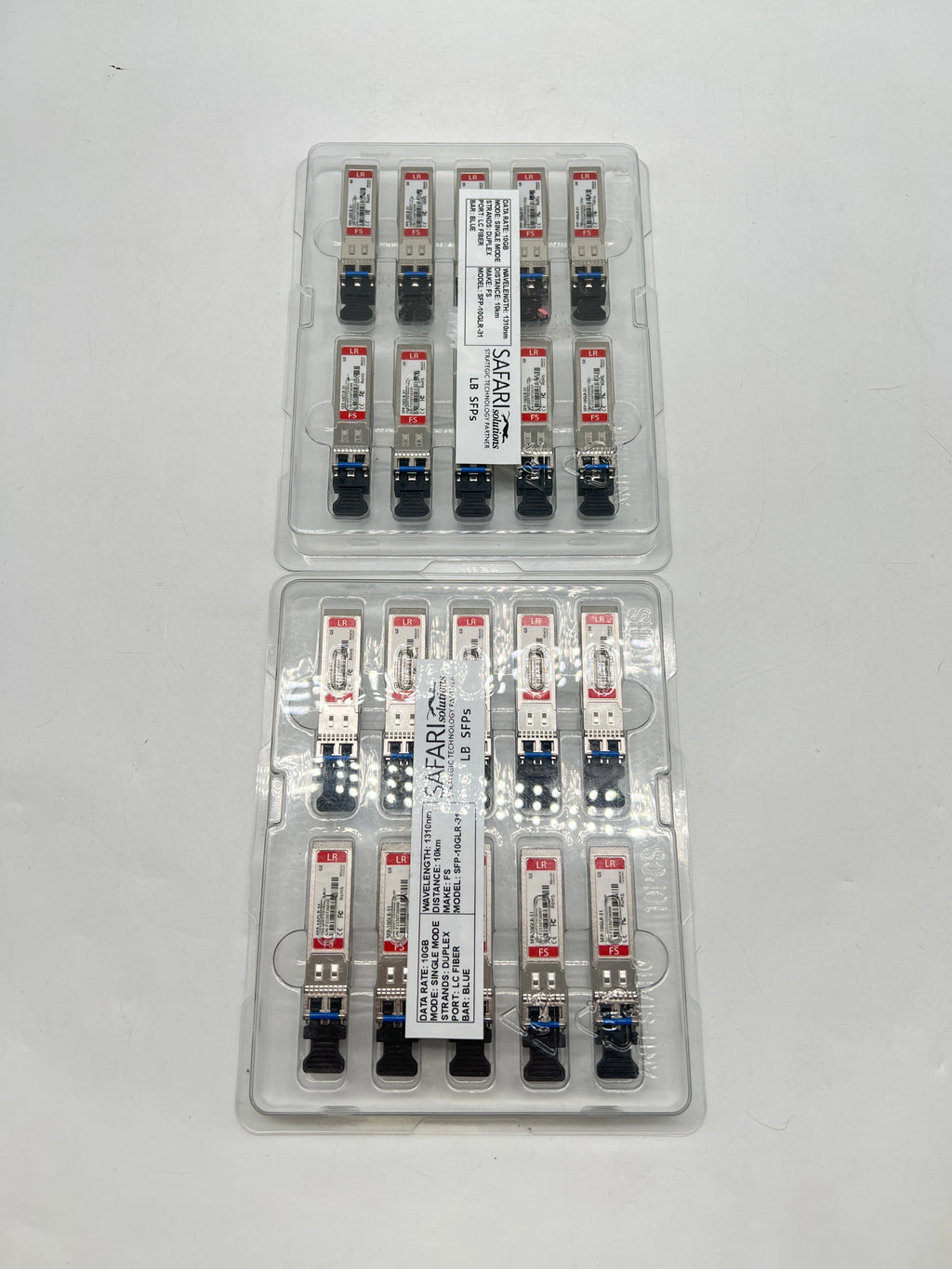 Safari Solutions SFP-10GLR-31 10G SFP+ LR Transceiver Module (Lot of 20) - Open Box