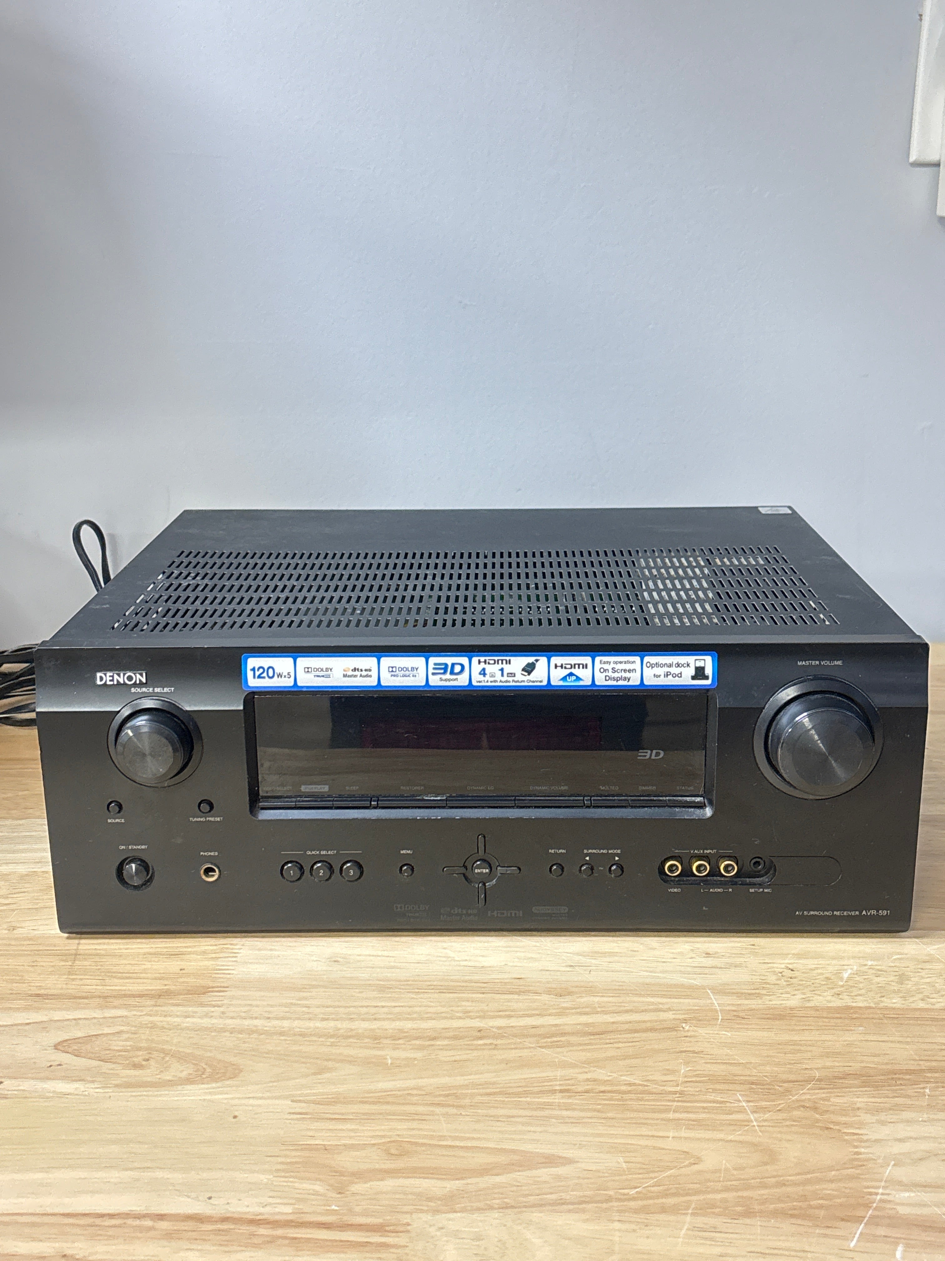 Denon AVR-591 5.1 Channel A/V Receiver Black