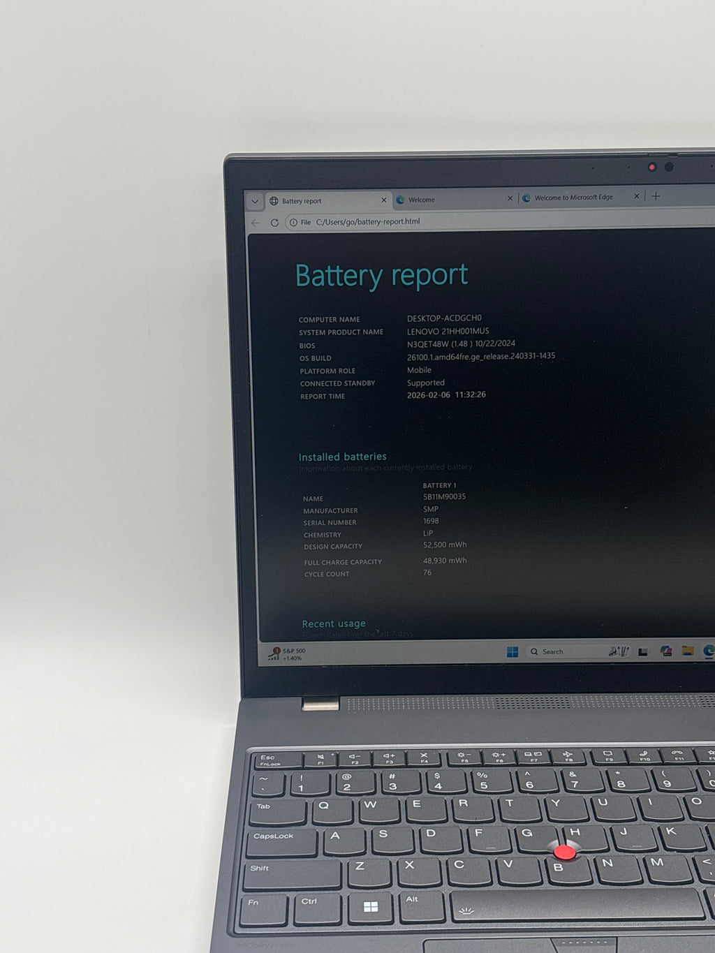 Lenovo ThinkPad T16 Gen 2 i7-1355U 16GB RAM 512GB SSD - With Warranty