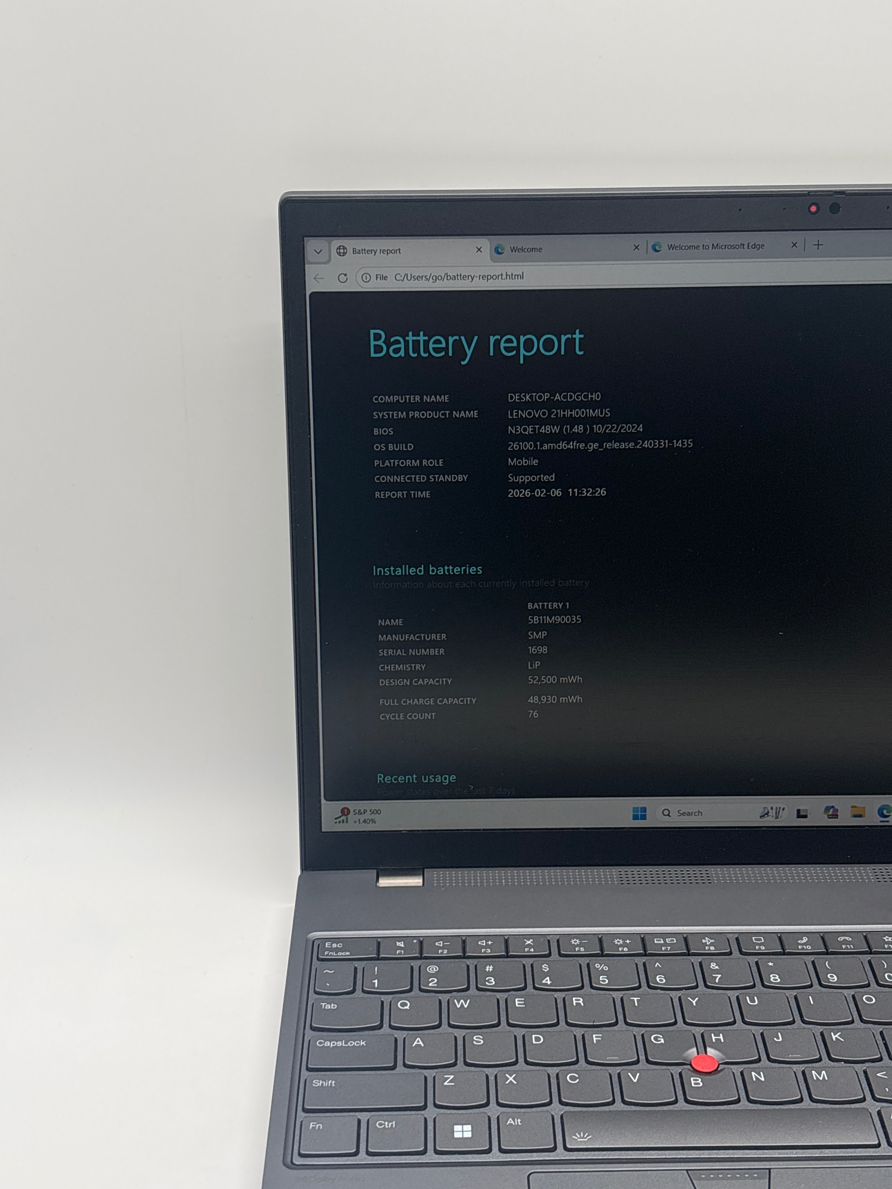 Lenovo ThinkPad T16 Gen 2 i7-1355U 16GB RAM 512GB SSD - With Warranty