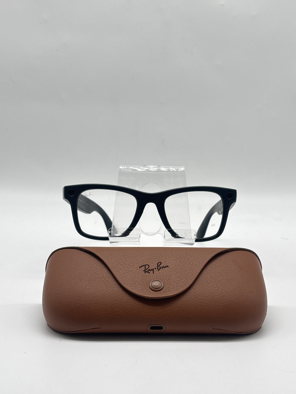 Ray-Ban Meta Wayfarer Smart Glasses RW4008 Matte Black Clear Lenses - Used