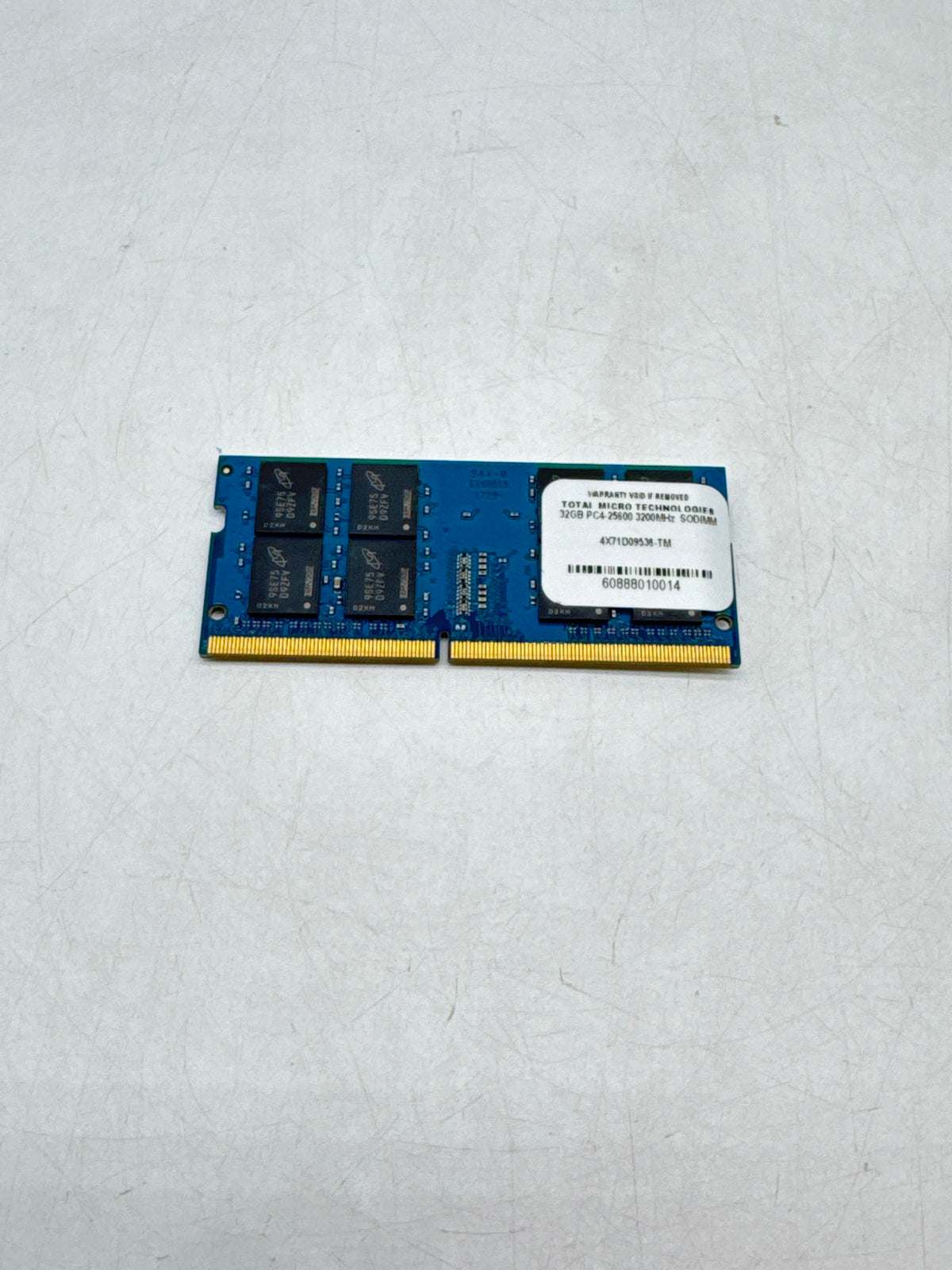 Total Micro 32GB DDR4 3200MHz PC4-25600 SODIMM Laptop RAM 4X71D09536-TM