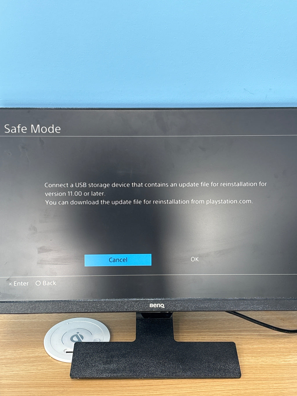 Sony PlayStation 4 CUH-1115A 500GB Home Console Black - For Parts (Safe Mode)