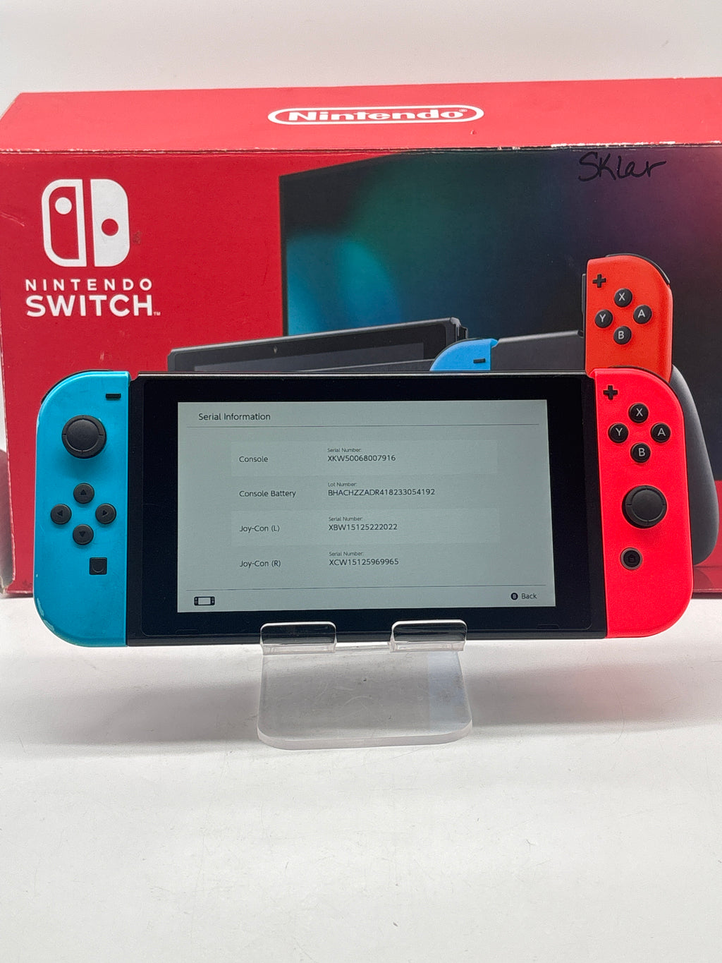 Nintendo Switch HAC-001-01 32GB Gray Used With Box Joy-Cons
