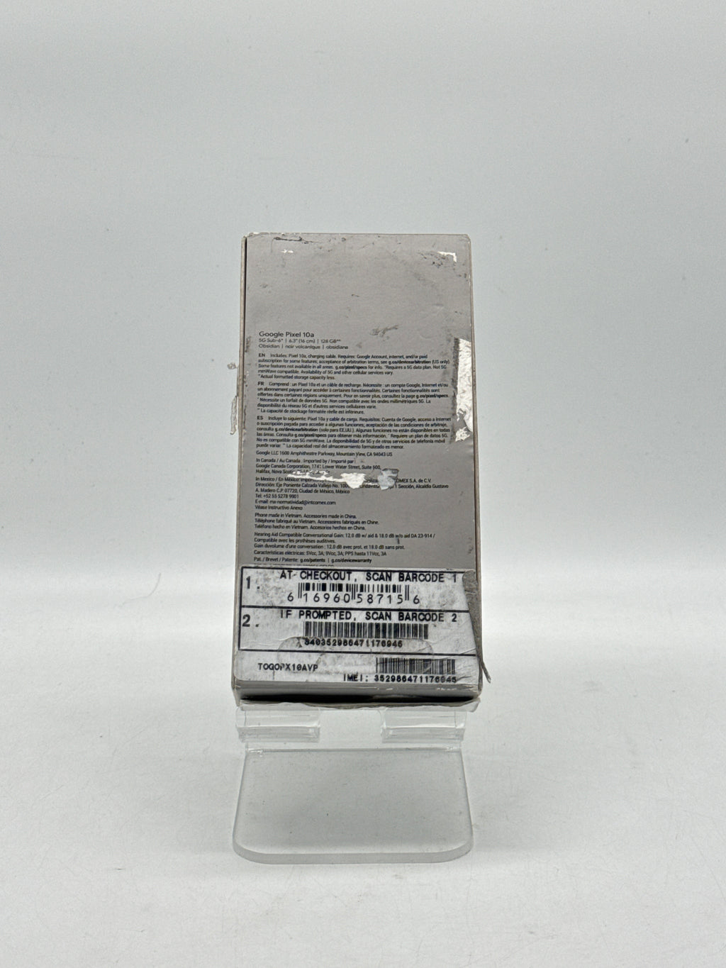 Google Pixel 10a 128GB Obsidian Verizon - For Parts