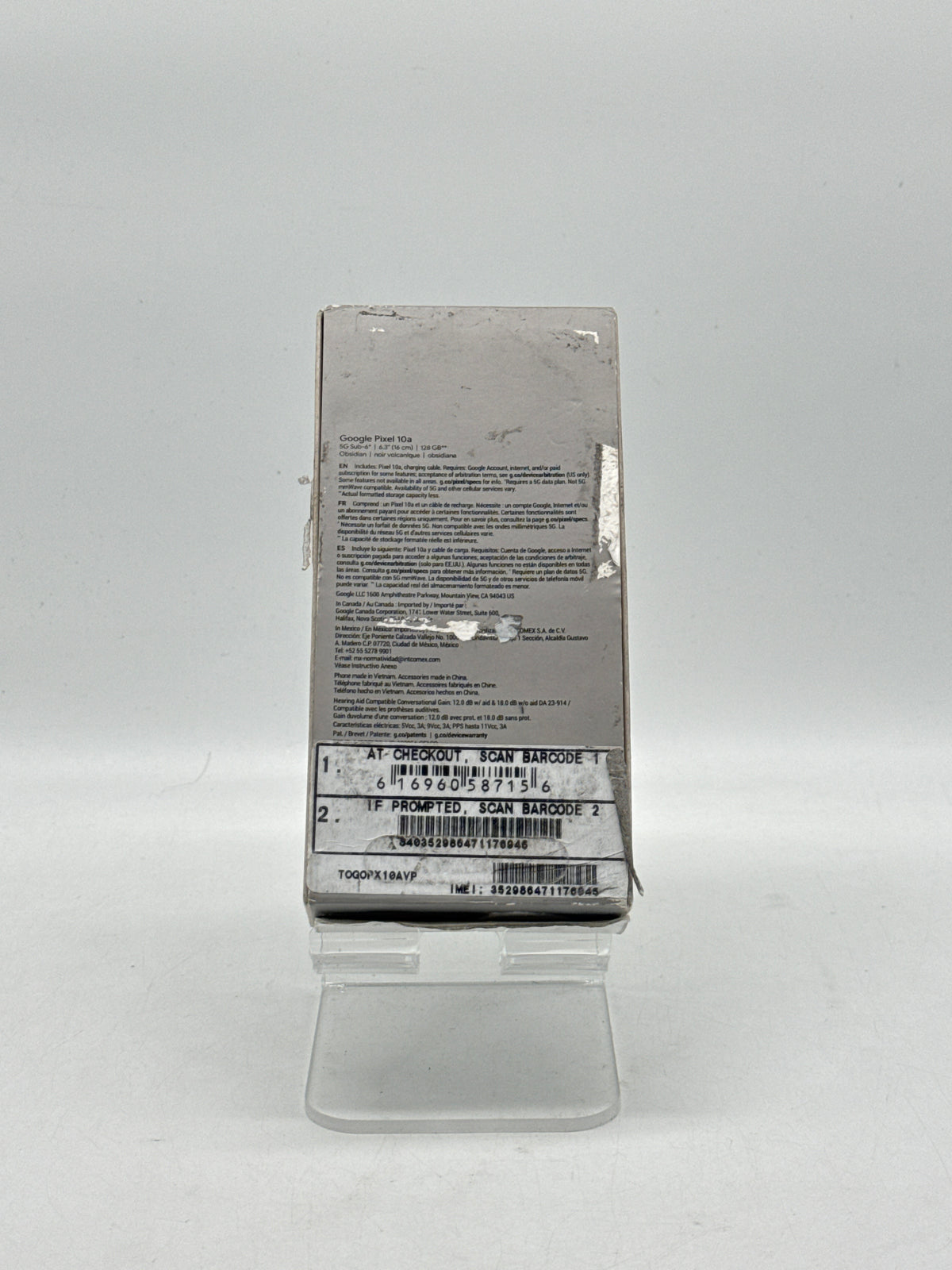 Google Pixel 10a 128GB Obsidian Verizon - For Parts