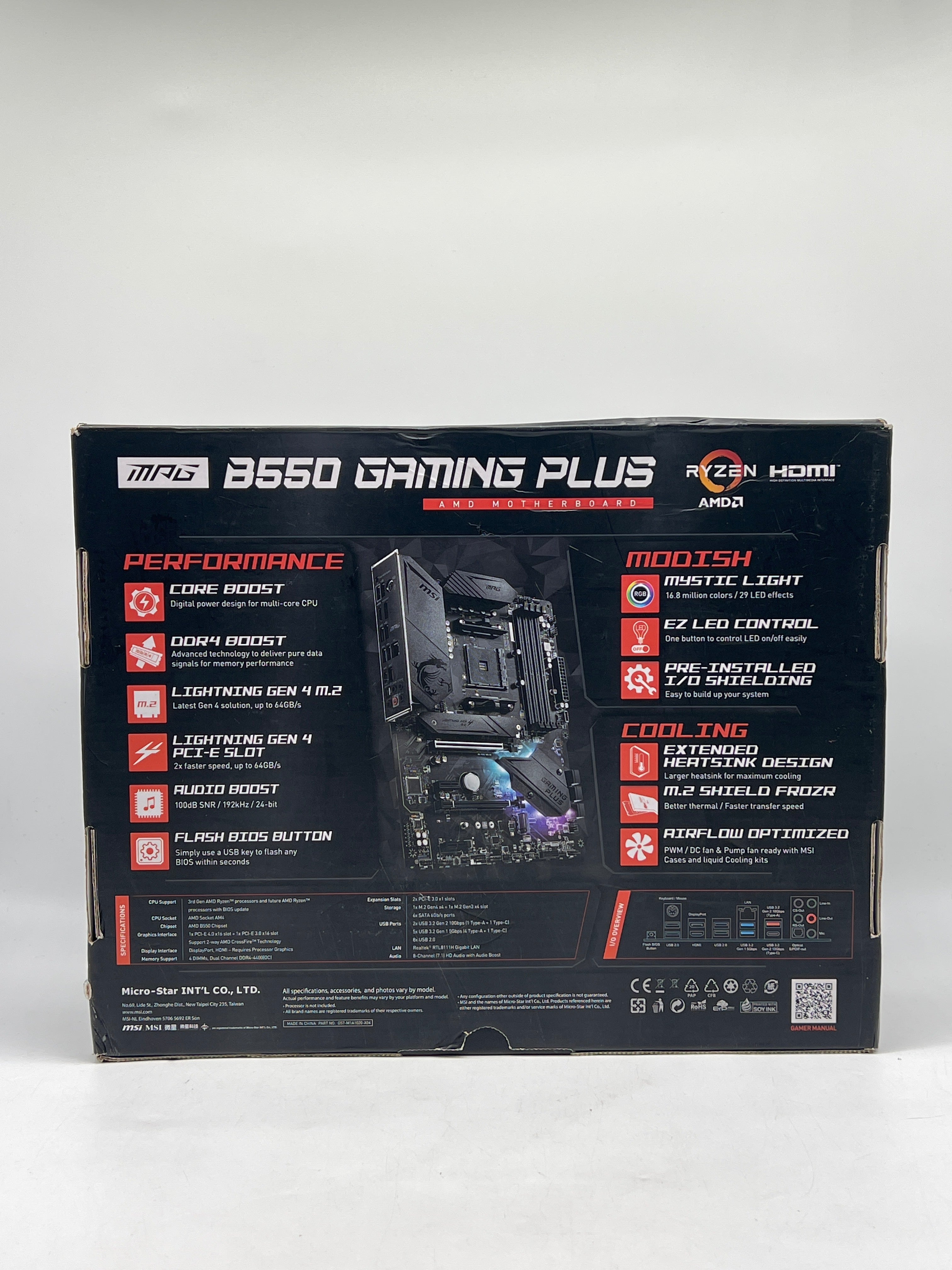 MSI MPG B550 Gaming Plus AM4 DDR4 ATX Motherboard - New in Box