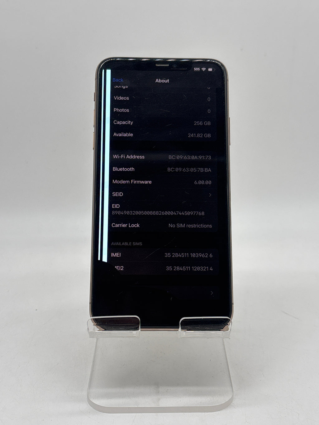 Apple iPhone 11 Pro Max 6.5" A2161 256GB Network Unlocked Gold - For Parts